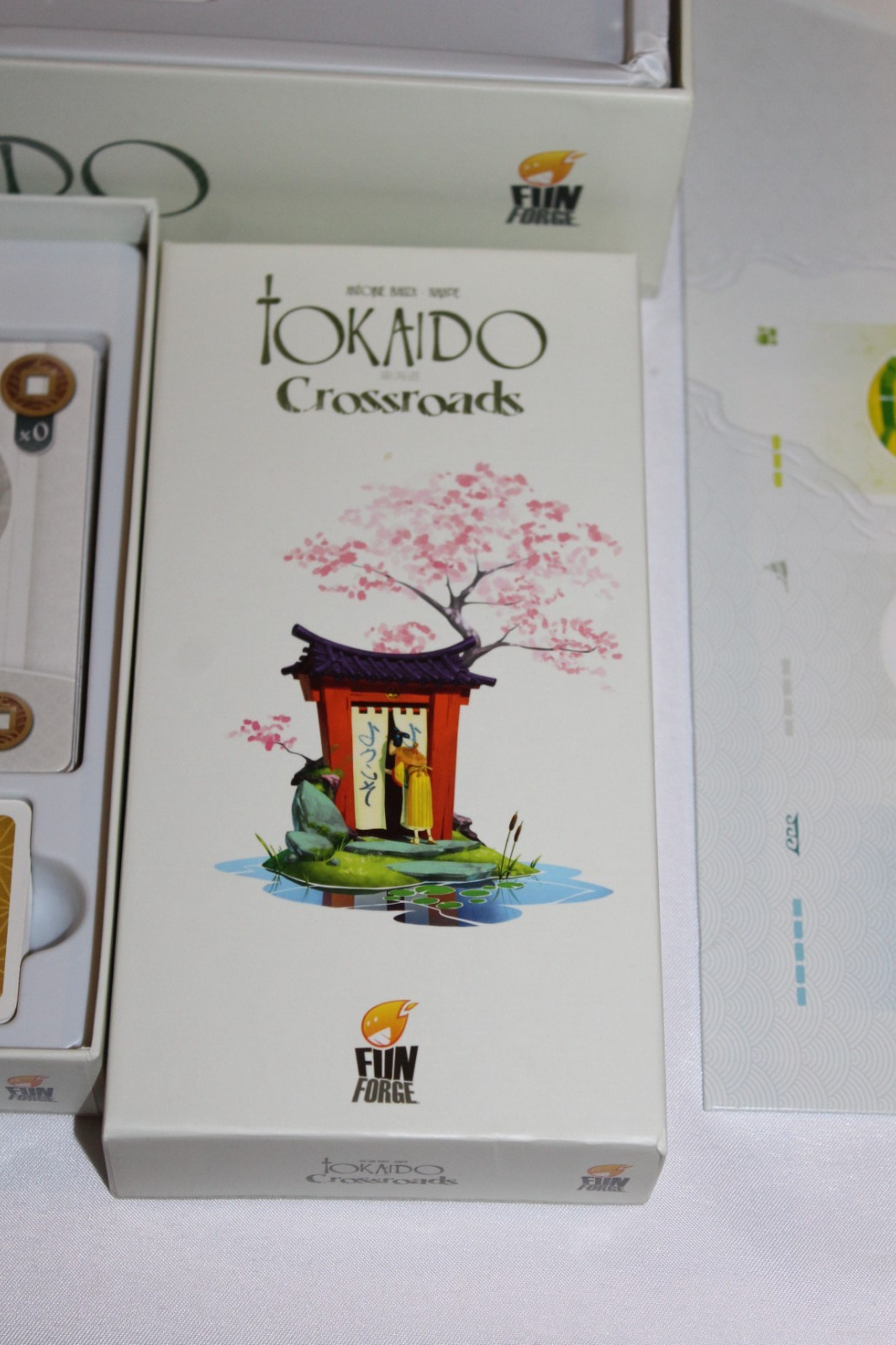 UNUSED Tokaido Board Game & Crossroads Expansion Fun Forge 2014 Antoine Bauza