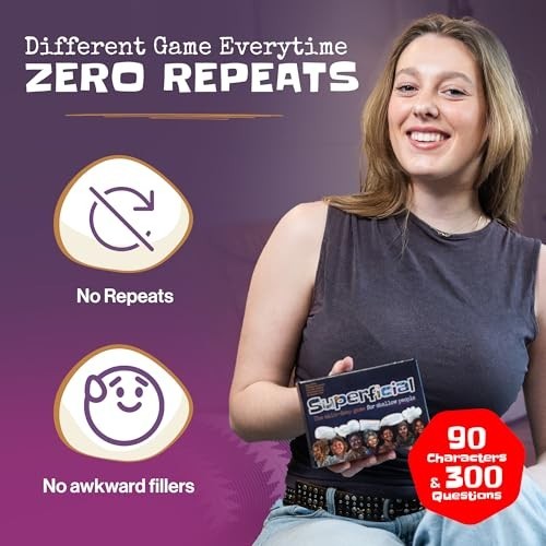 Superficial Adult Party Card Game Skin-Deep Hilarious 2-20 Players