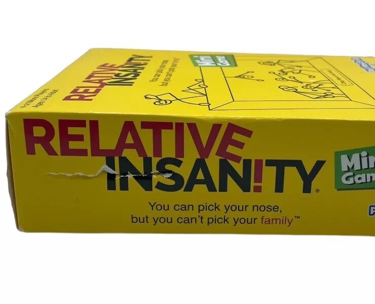Relative Insanity Mini Game Ages 14 to Adult Requires 4+ Players – Travel Game