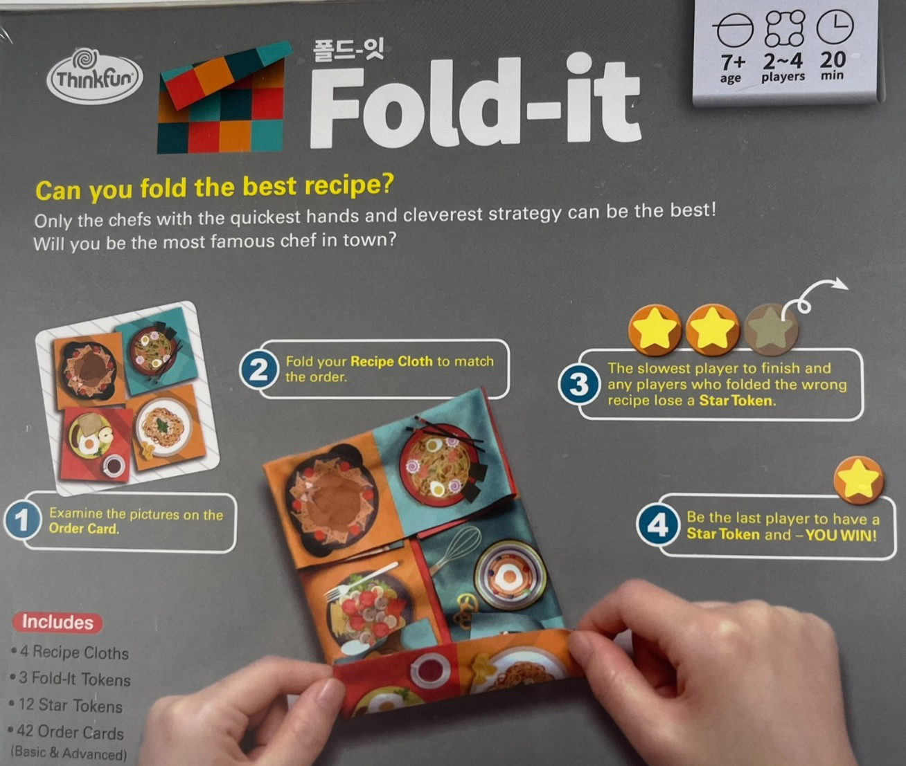 Fold-It by Thinkfun – Brainteaser Challenge Fabric Game New In Sealed Box