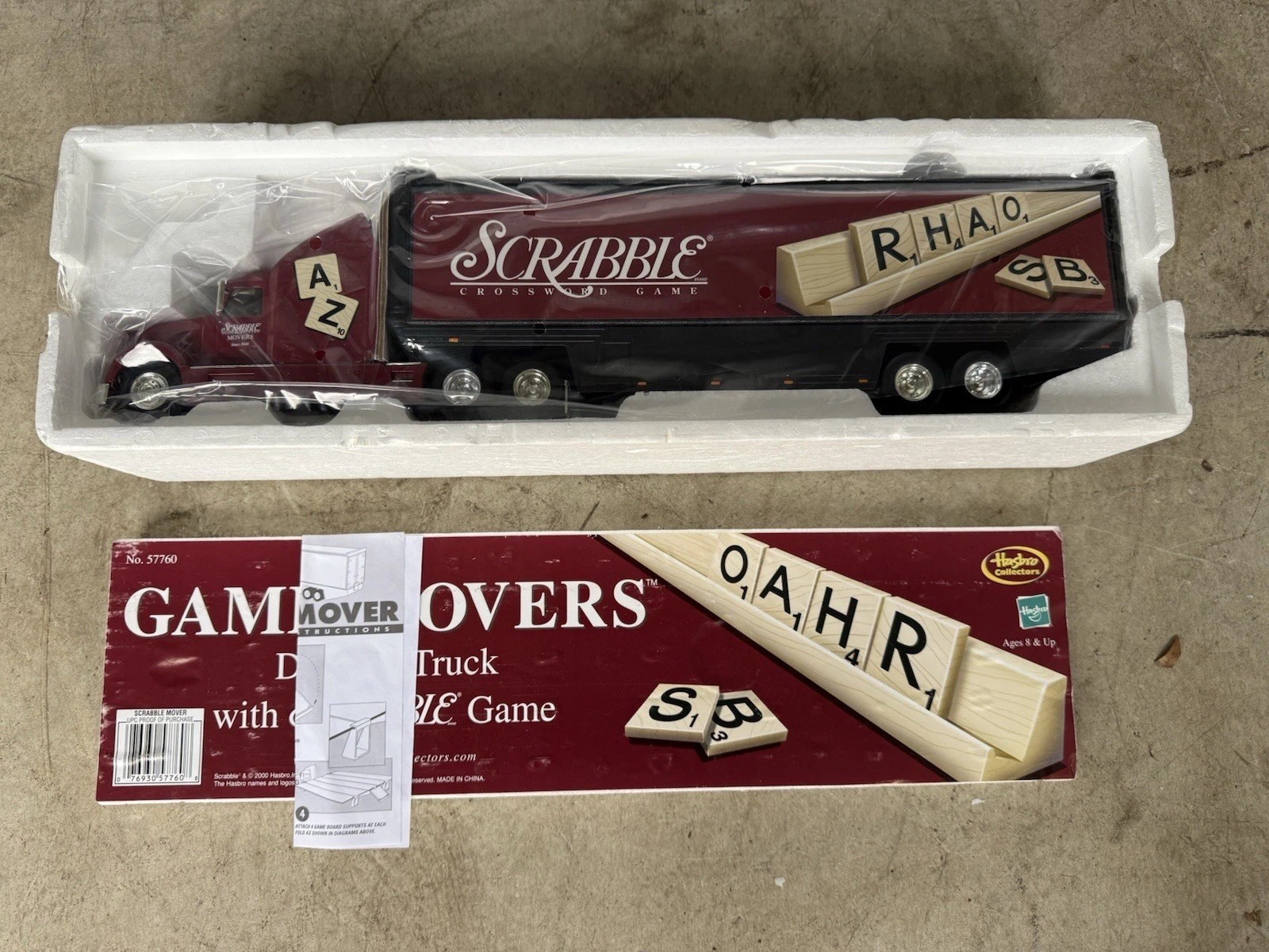 NEW Hasbro Collectors Game Movers Die-Cast Truck with Scrabble Game 55760 Cool