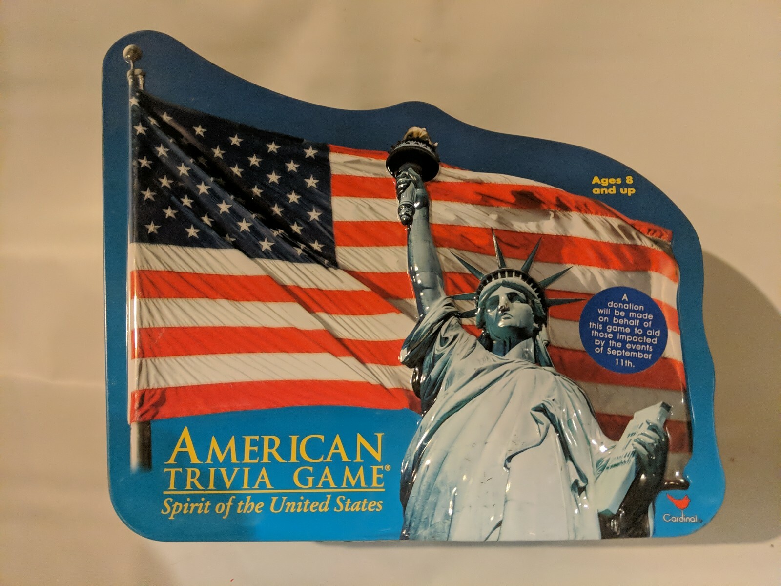 American Trivia Game 2001 Spirit of the United States – Metal Tin – Educational