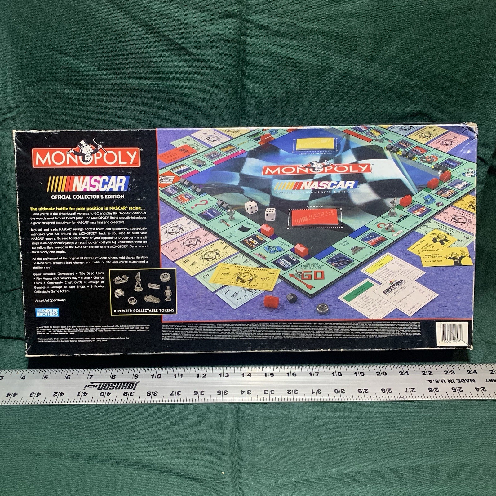 Monopoly NASCAR Official Collector’s Edition COMPLETE Parker Brothers 1997
