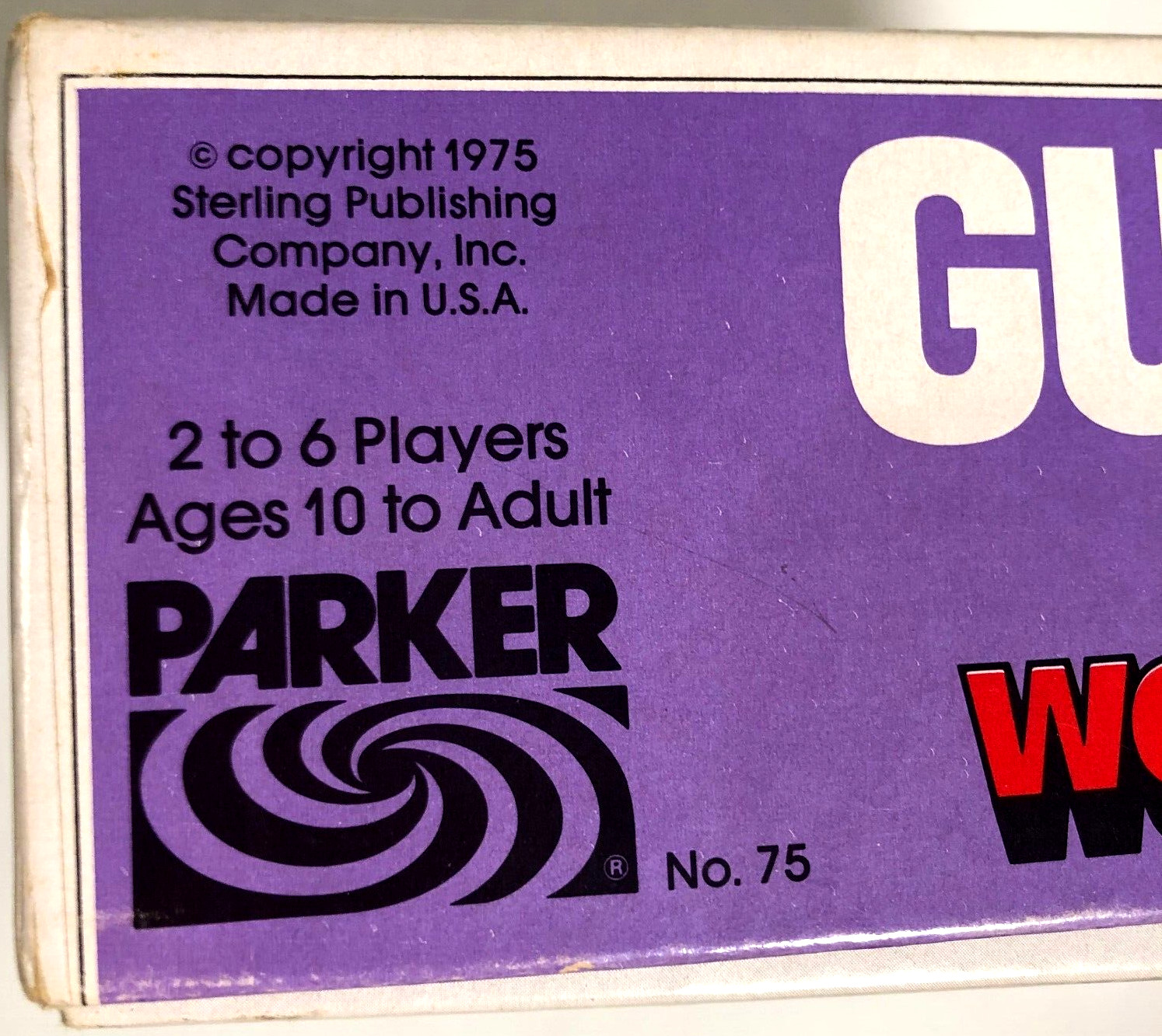 Guinness Game of World Records 1975 VTG Parker Brothers #75 Sterling Publishing