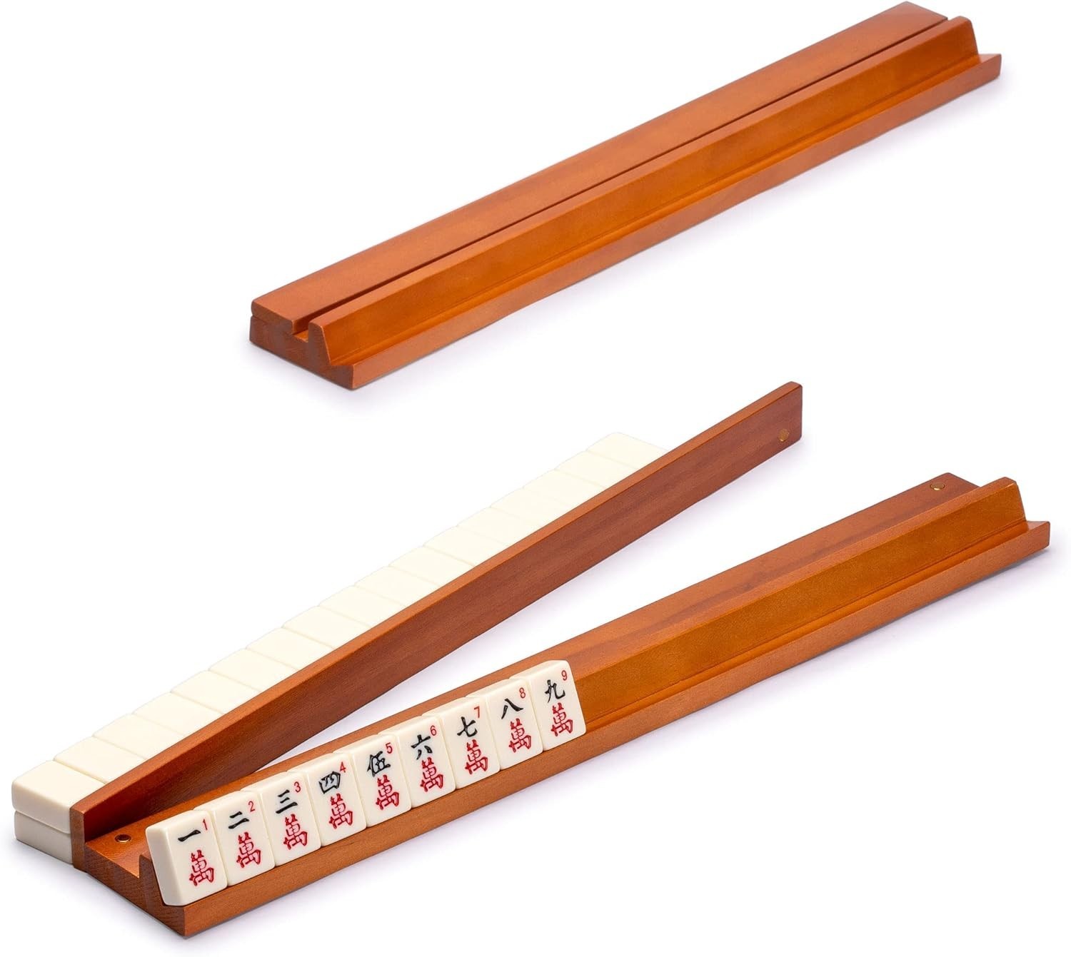 American Mahjong Set, Mojave Ivory with Brown Soft Case, All-in-One Racks wit…