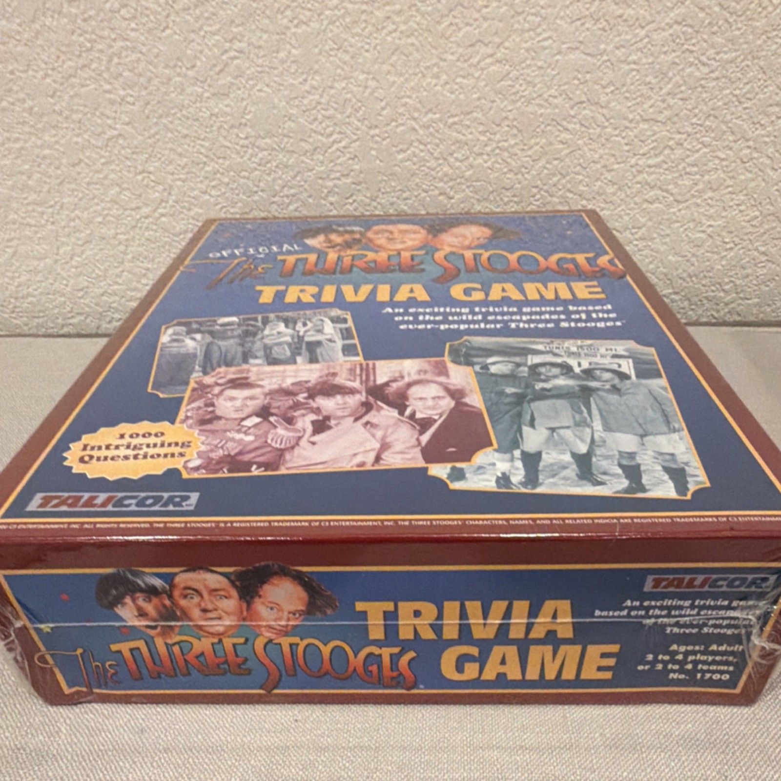 The Official Three Stooges Trivia Game Factory Sealed 2000 Talicor Vintage
