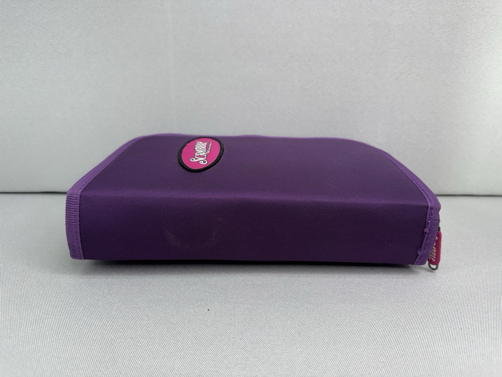 2002 Scrabble Travel Game Purple Complete All Tiles Pocket Edition Hasbro READ