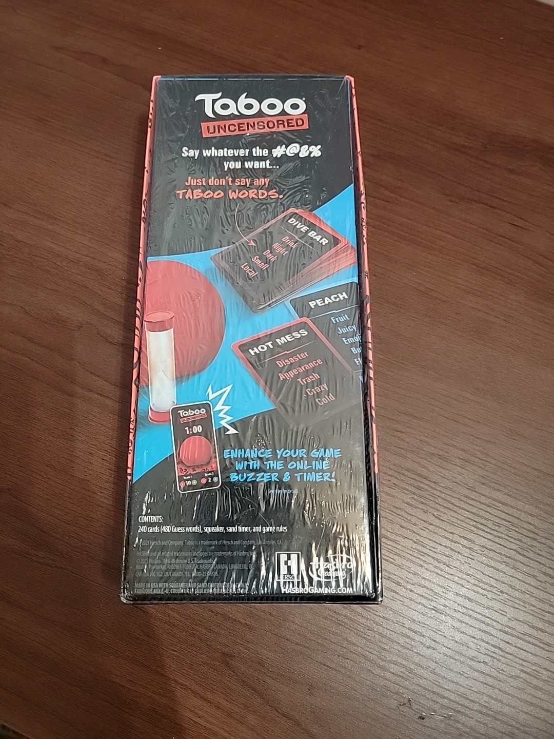 Sealed Taboo Uncensored Game By Hasbro Ages 17+