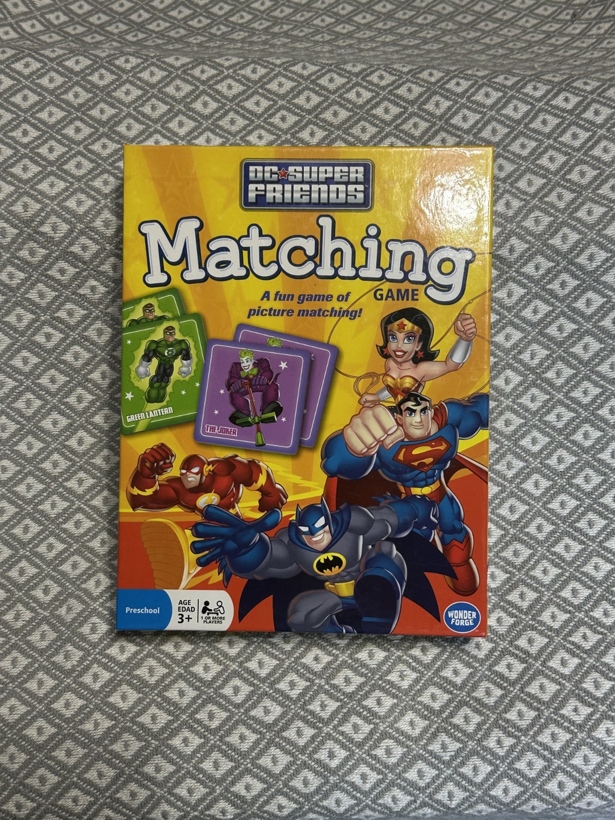 2015-DC Comics Super Friends Picture Matching Memory Game Comic Book Heroes