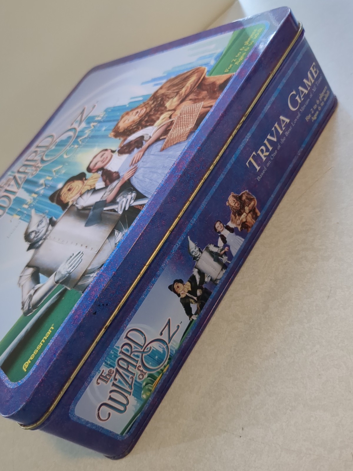 Wizard of Oz Trivia Game Complete Pressman 1999 Tin