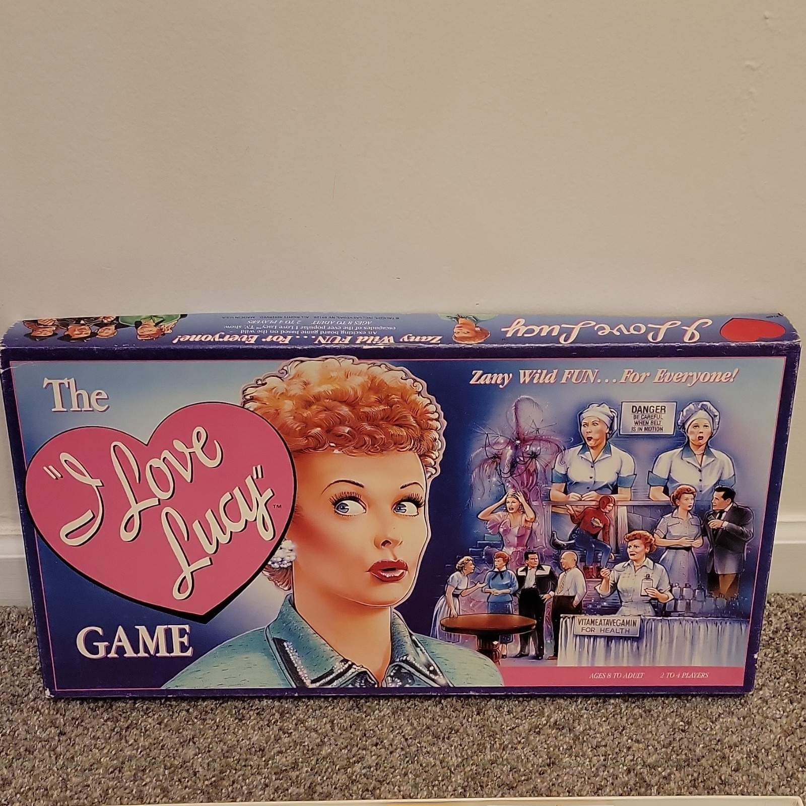 Talicor The I Love Lucy Game TV Theme Complete Dice Cards 2 Players 8+