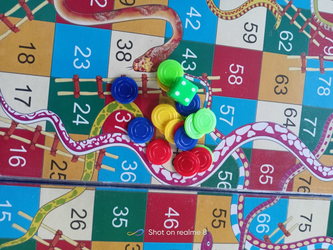 Ludo Snake & ladders 35 x 35 cm Traditional FAMILY Board Games PACK OF 1 f/d-s
