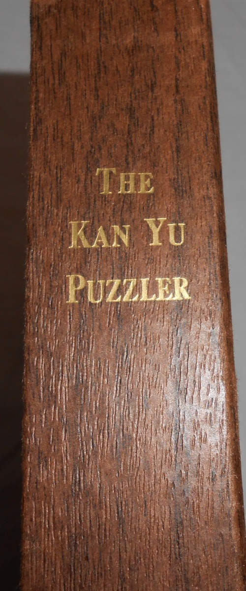 Vintage Hoyle Official Games The Kan Yu Puzzler Model No. 8107 Walnut SETCO HTF