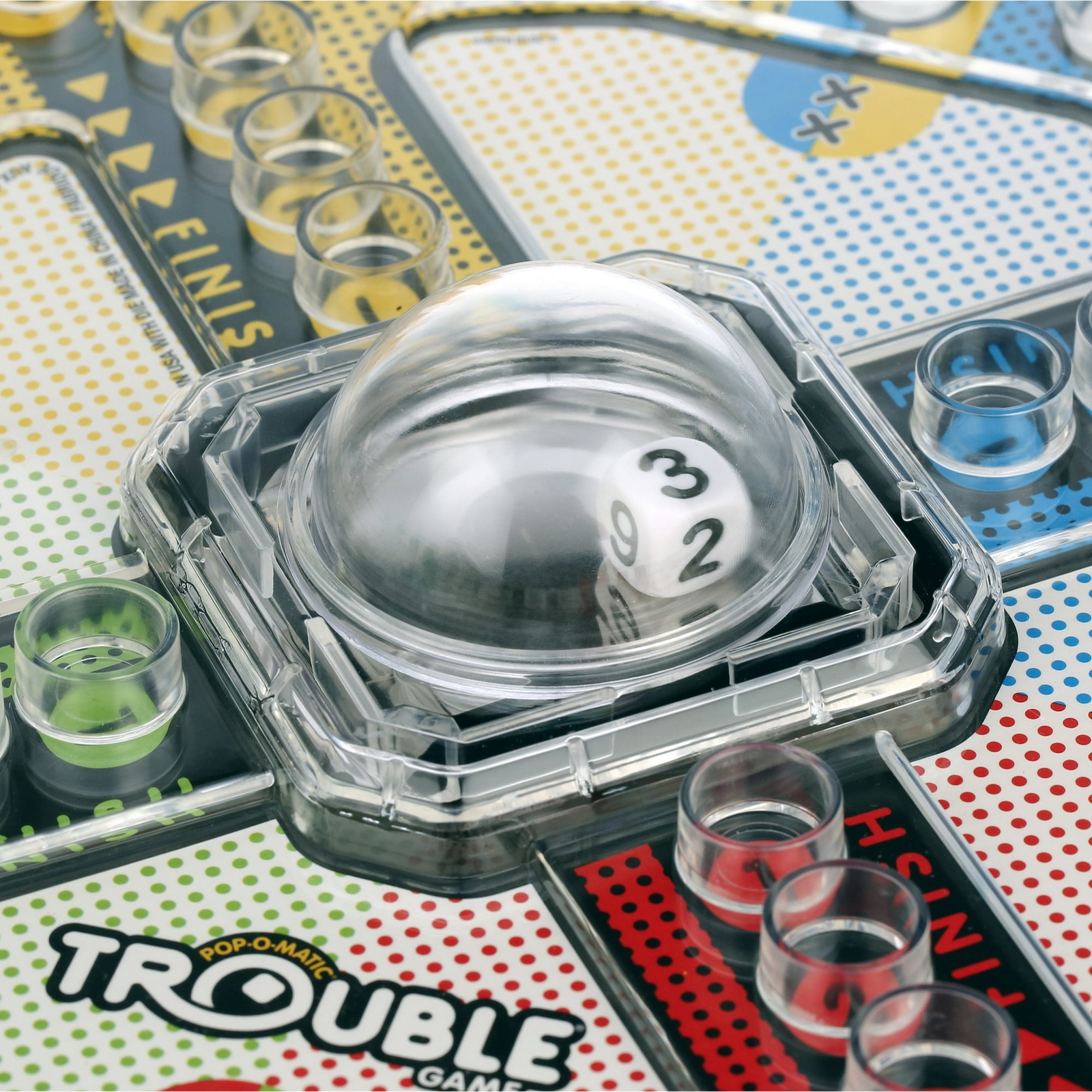 Pop-O-Matic Trouble Kids Board Game, Family Games for 2-4 Players