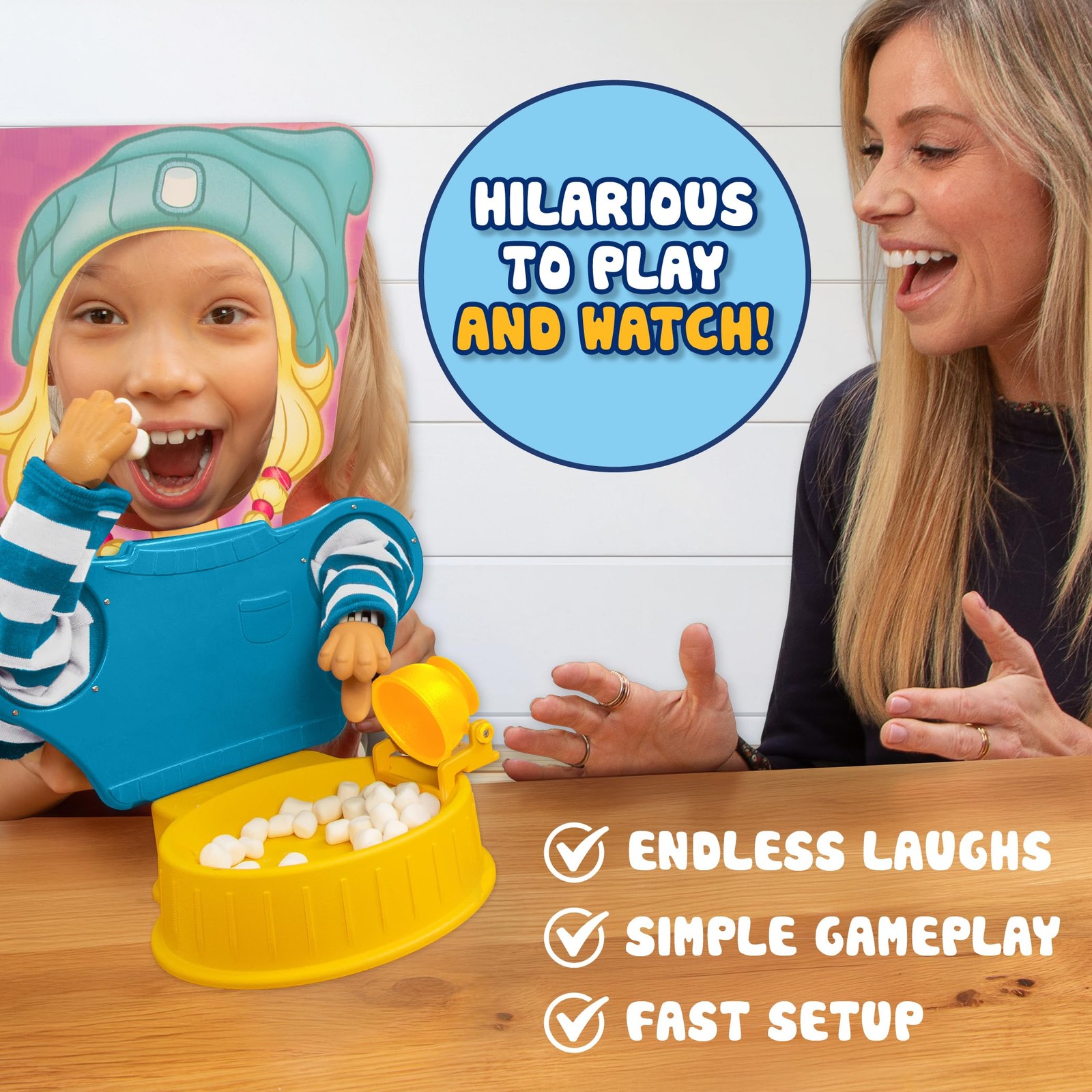 Marshmallow Madness Board Game – Hilarious Family Board Games for Kids & Adul…