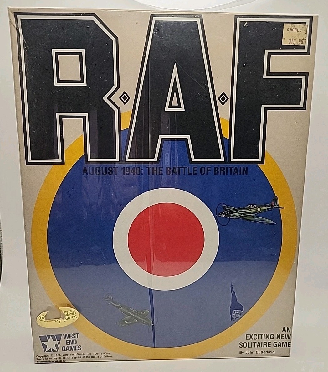 1986 Vintage RAF Aug 1940 The Battle for Britain West End Games New/shrink open