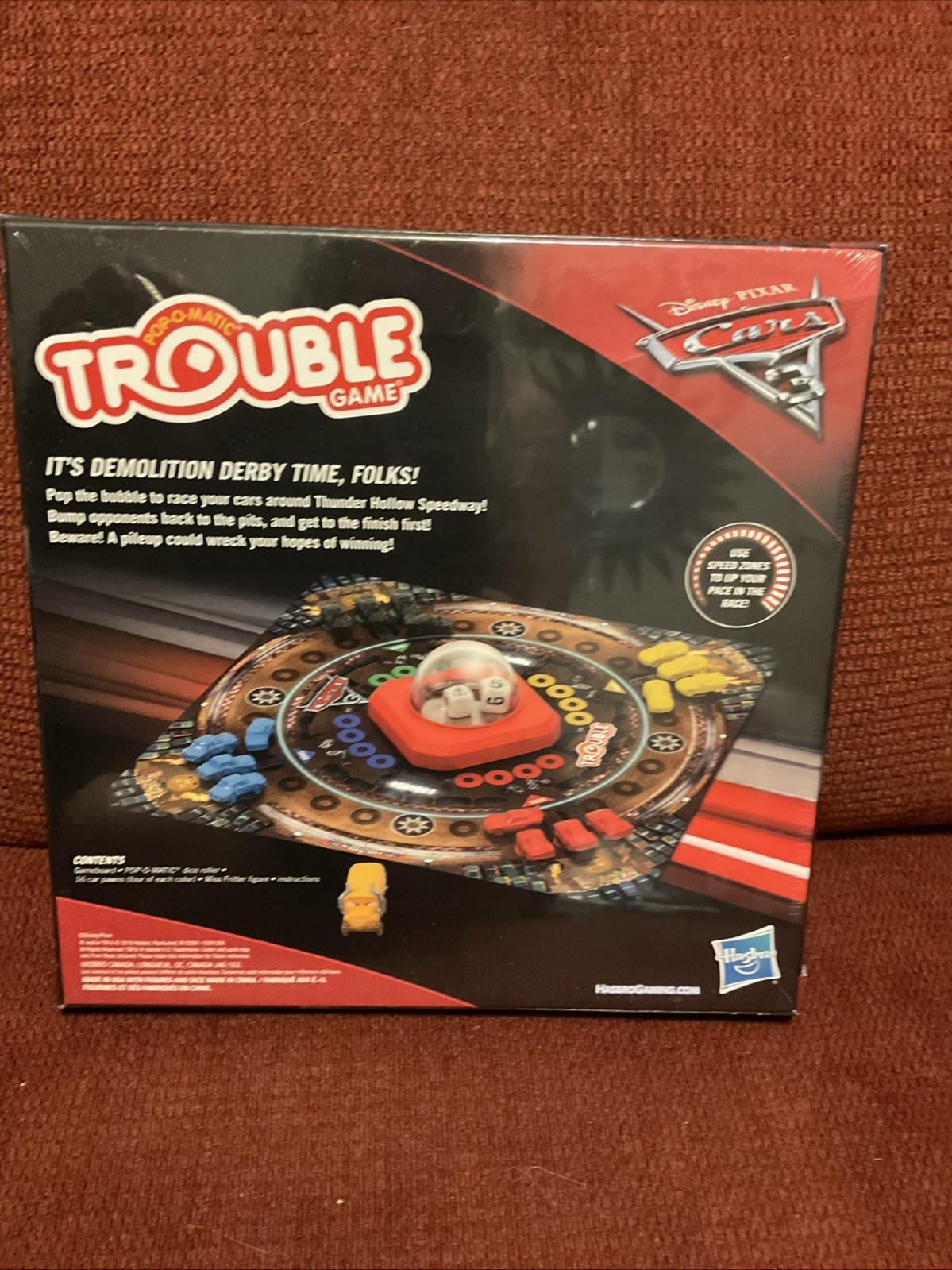 Disney Pixar Cars 3 Trouble Board Game by Hasbro Gaming 2016 New Sealed