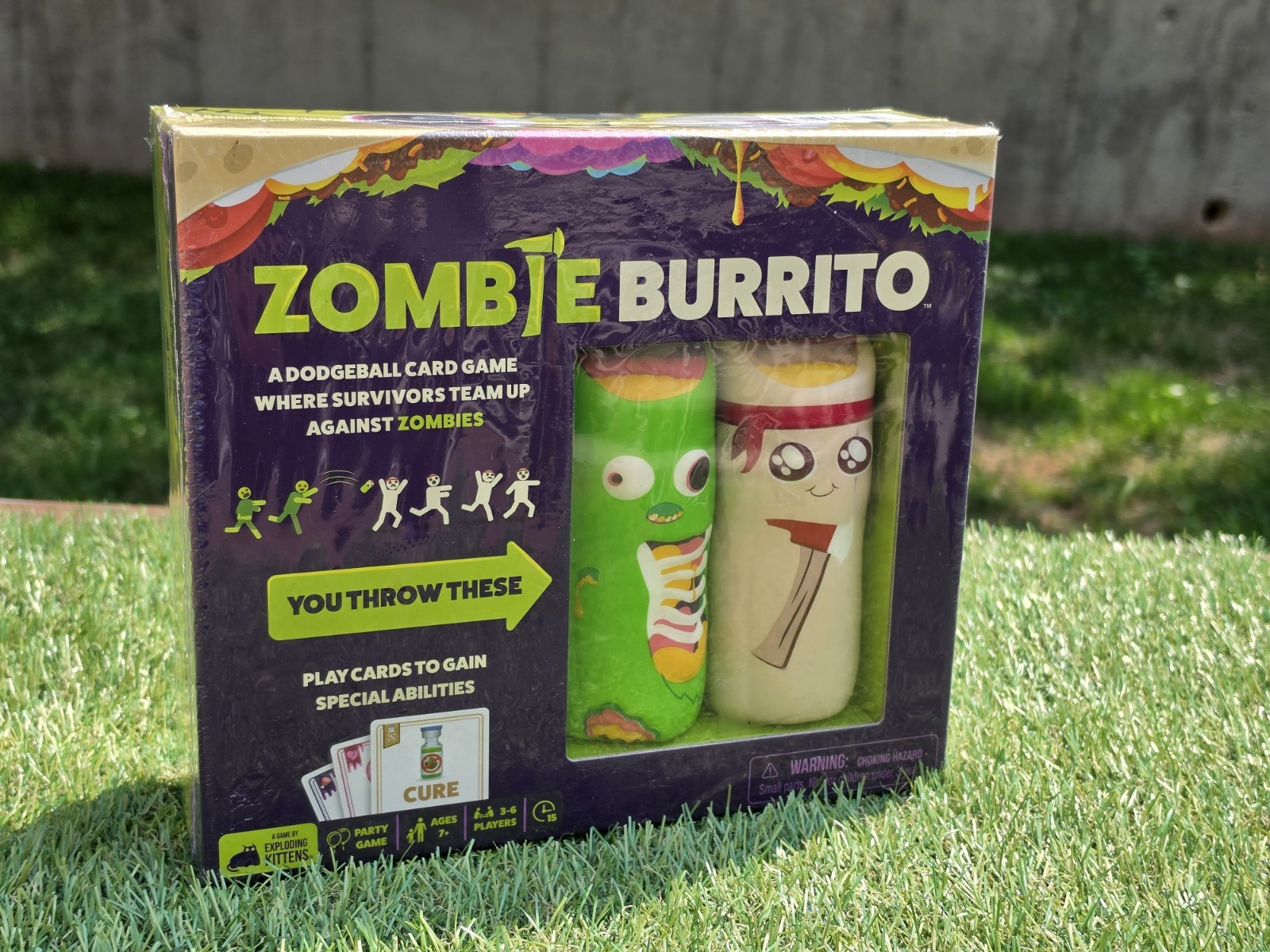 Zombie Burrito A Dodgeball Card Game By Exploding Kittens Throw Party New*