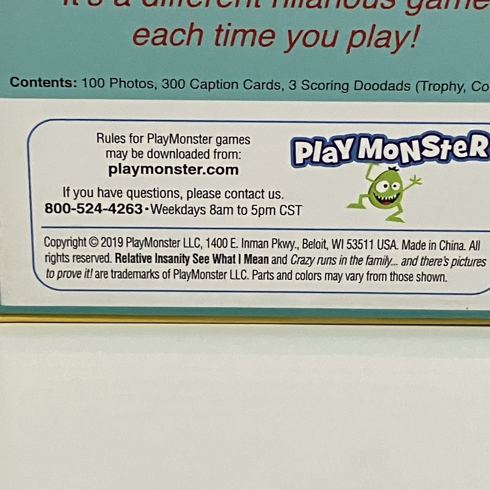 Relative Insanity See What I Mean? 2019 Complete in Box Family Game Night