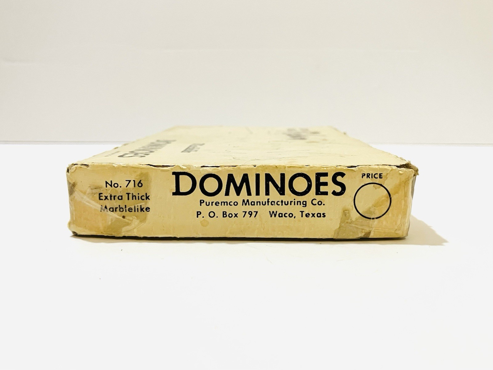 Vintage Puremco Marblelike Dominoes No. 716 Extra Thick Red