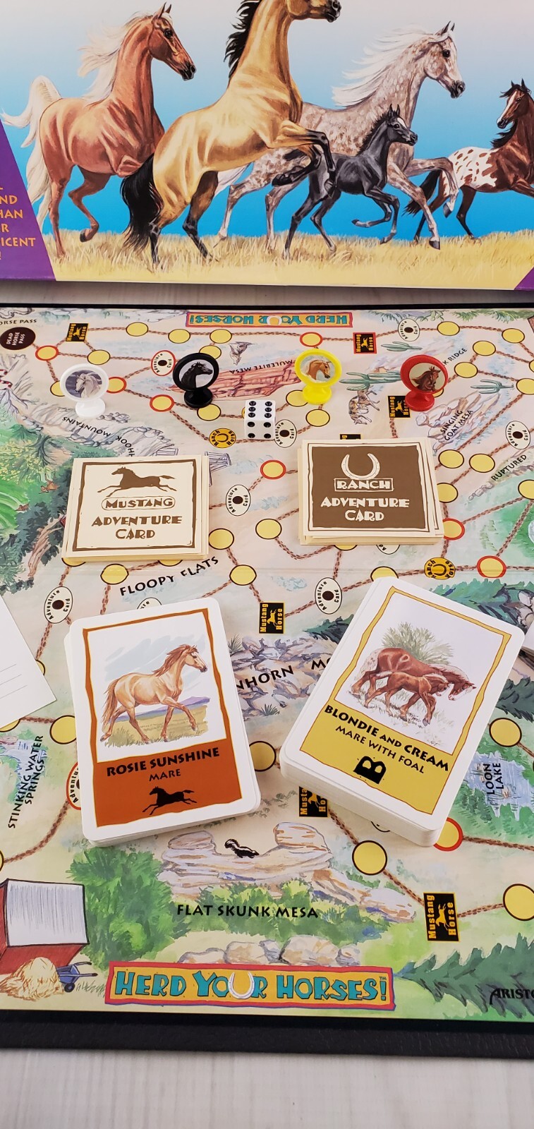 HERD YOUR HORSES Vintage Board Game 100% Complete Aristoplay 2-4 Players – 2002