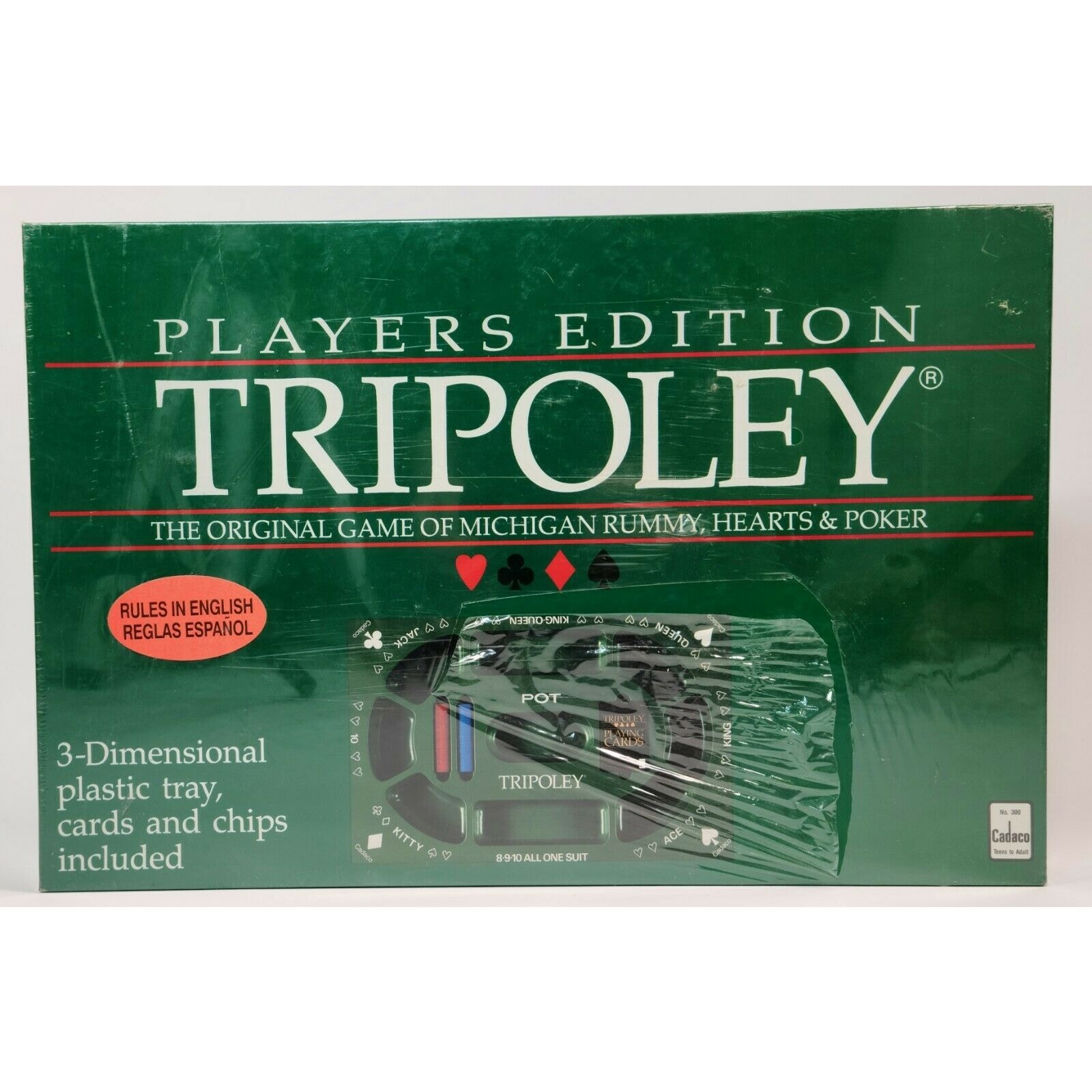 Vintage 1989 Cadaco Tripoley Players Edition #300 Card Game **See Note**