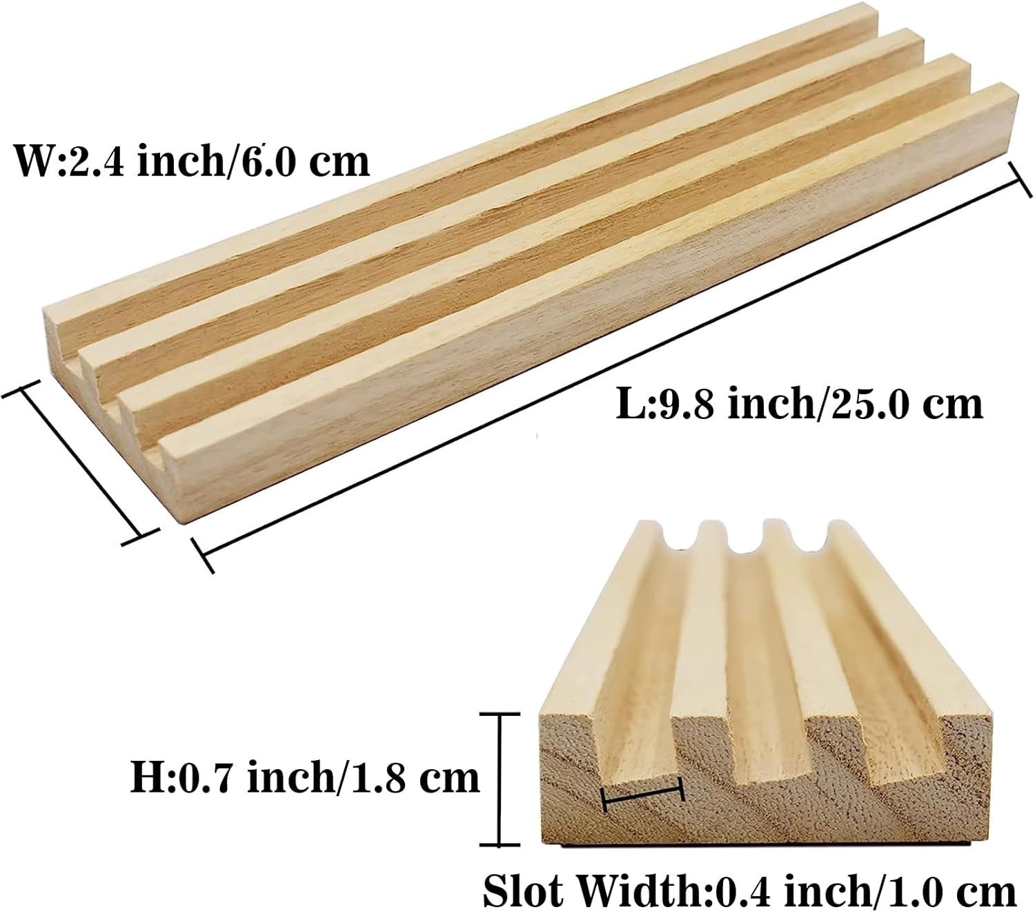 Domino Trays Holders Rack – Set of 4 Wooden Tiles Stand Holders Dominos Boards