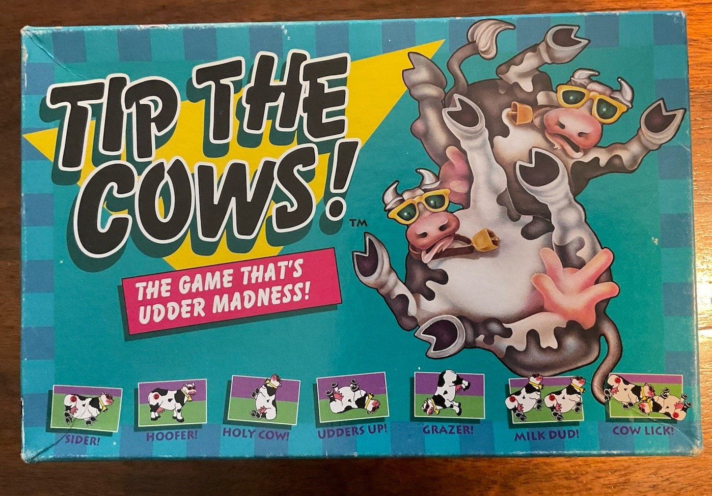 ⭐️Tip The Cows! The Game That’s Udder Madness 1992 Vintage Rare Cow Decipher Inc