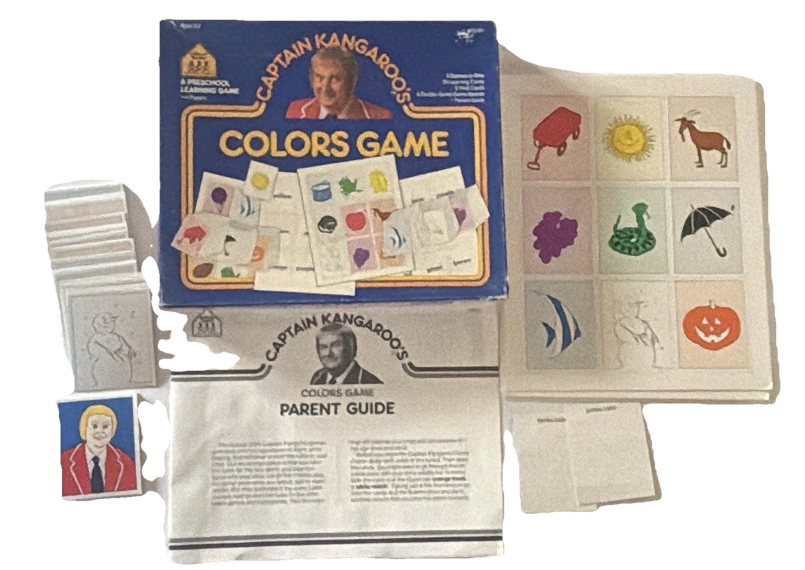 Vintage Captain Kangaroo Preschool 1987 School Zone Complete Colors Game