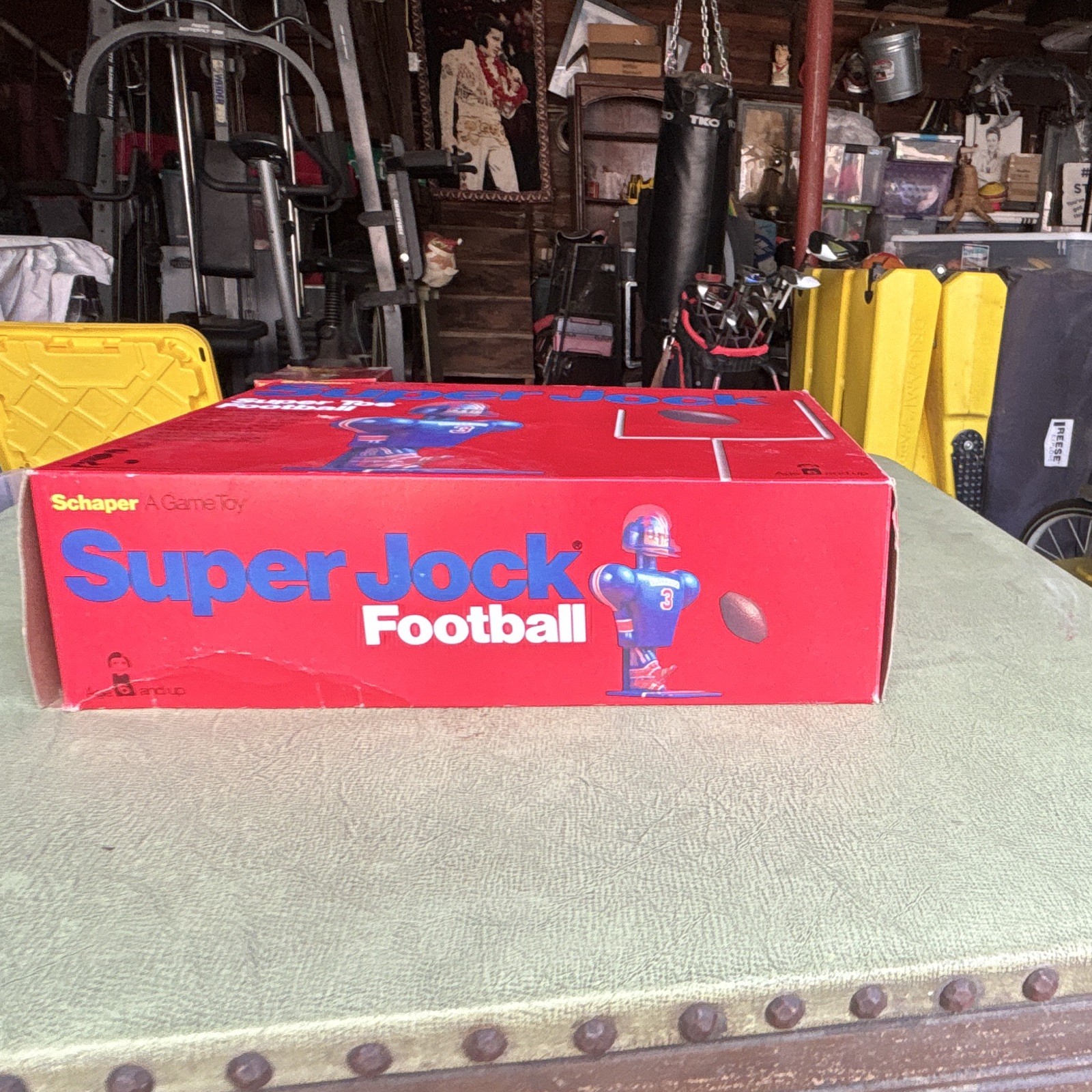 Schaper Super Jock Football Skill & Action Game Vintage w/ Box Instructions