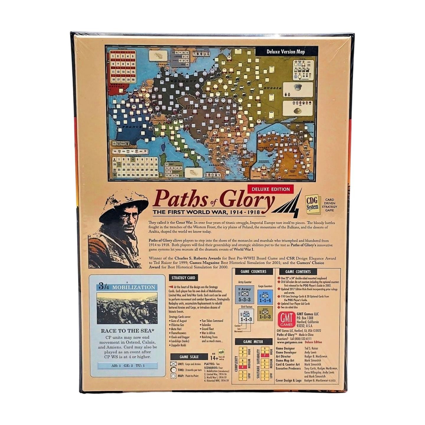 Paths of Glory Deluxe Edition 2nd Printing by GMT Games – SEALED