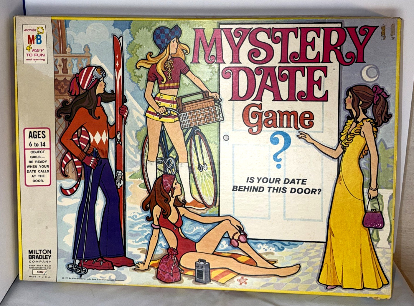 Vintage Mystery Date Board Game Complete Milton Bradley 1972