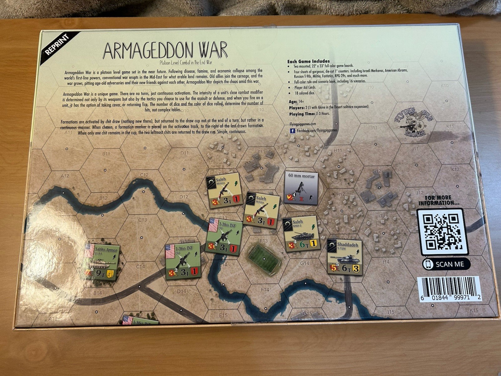 Flying Pig Games Armageddon War: Platoon Level Combat 2024 Reprint Mint Unpunch