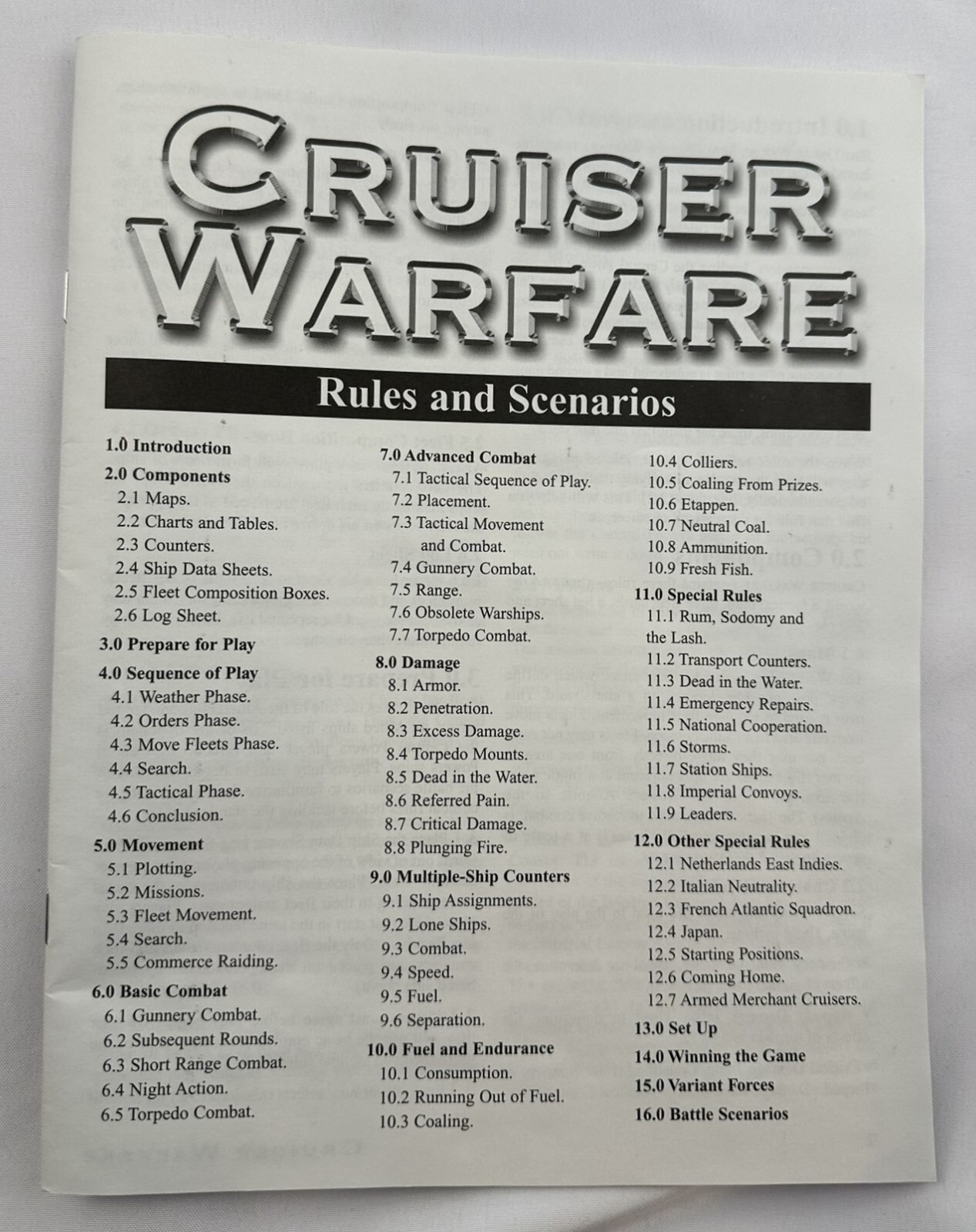 2004 Great War at Sea: Cruiser Warfare Game Avalanche Press Ltd. Unpunched NOS