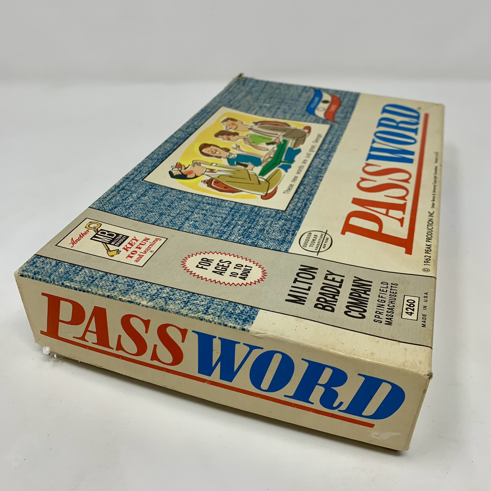 ORIGINAL Vintage 1962 Milton Bradley Password Board Game