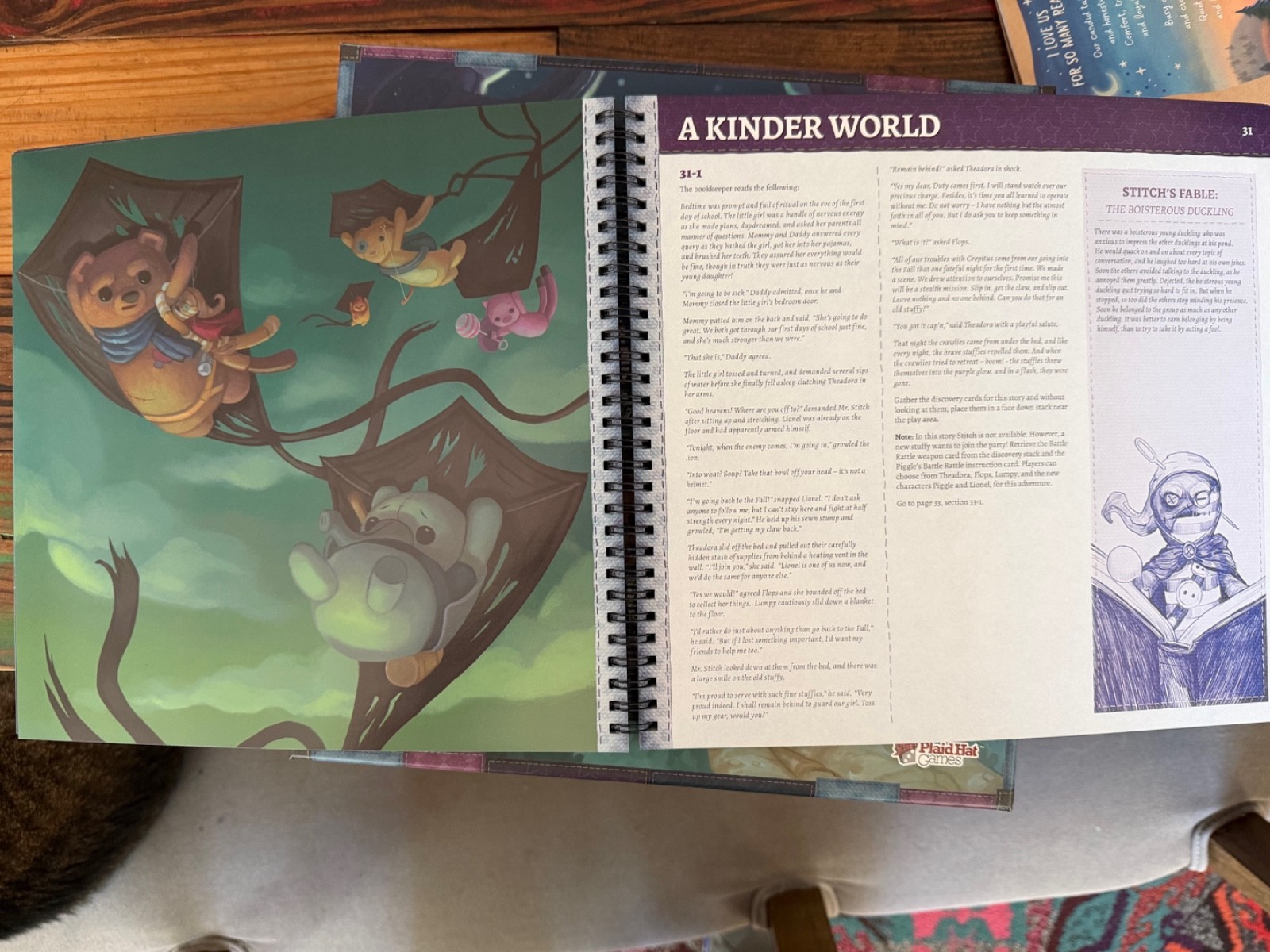 STUFFED FABLES Board Game by Jerry Hawthorne | Adventure Book | Plaid Hat Games
