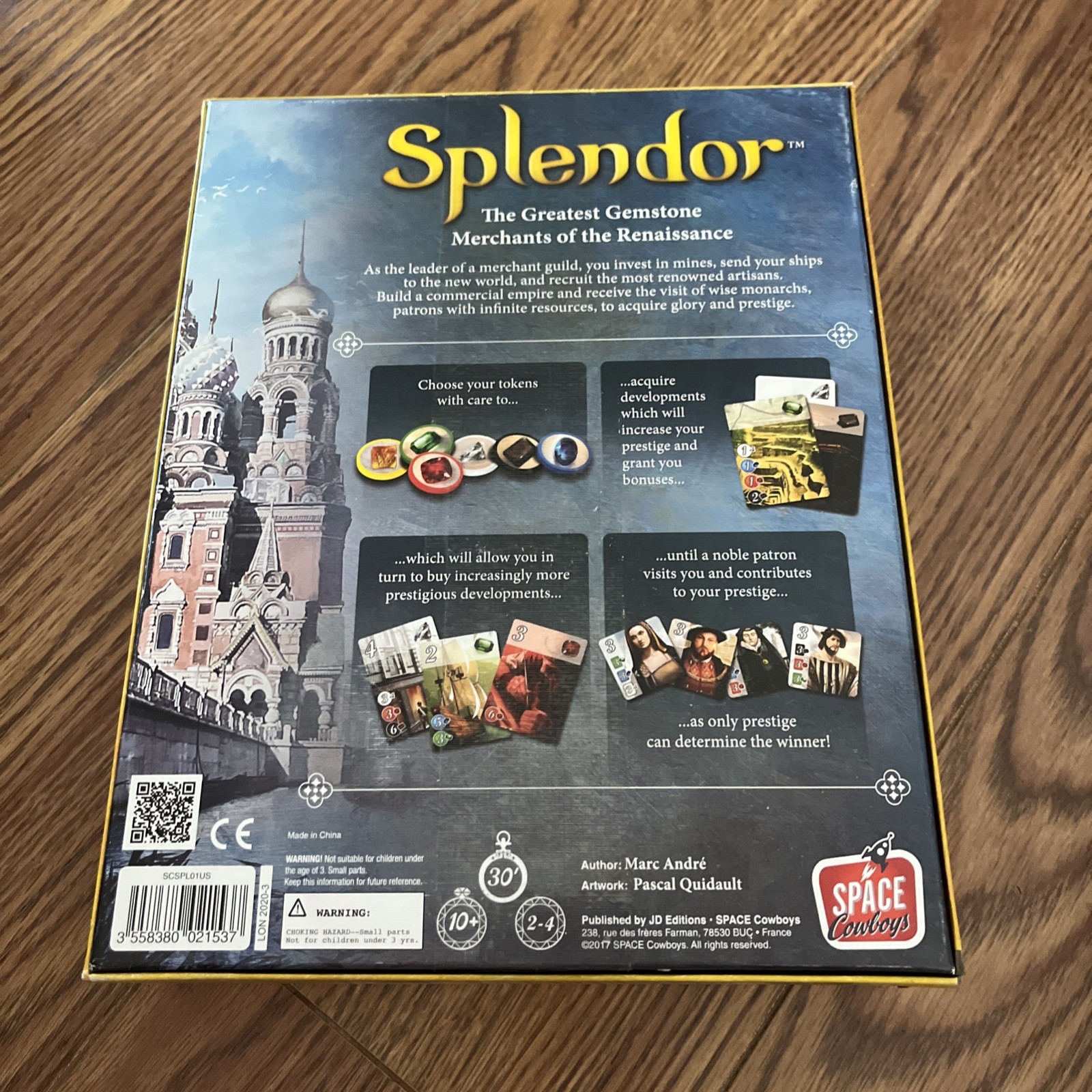 Splendor Board Game Strategy Complete Marc Andre NEW IN OPEN BOX