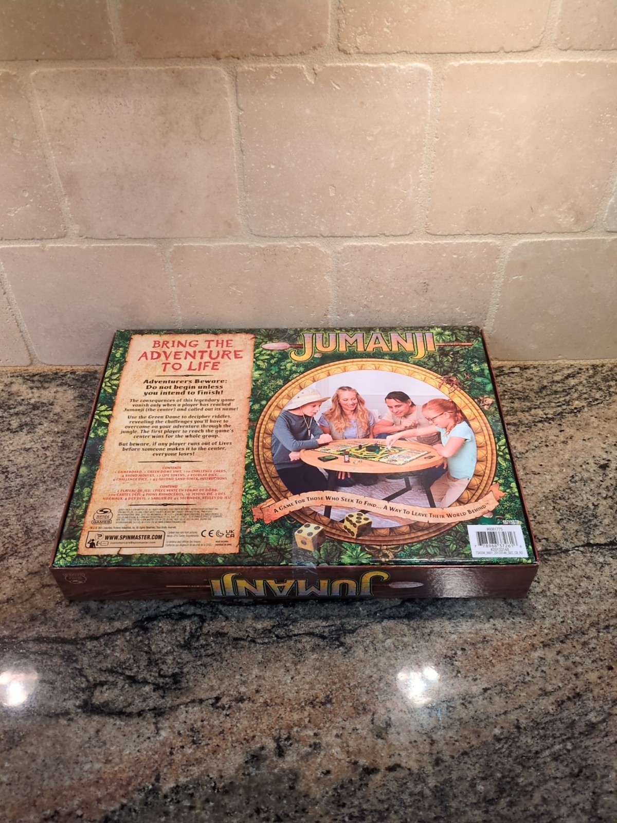 Jumanji The Game Classic Adventure Board Game Spin Master Games 2021