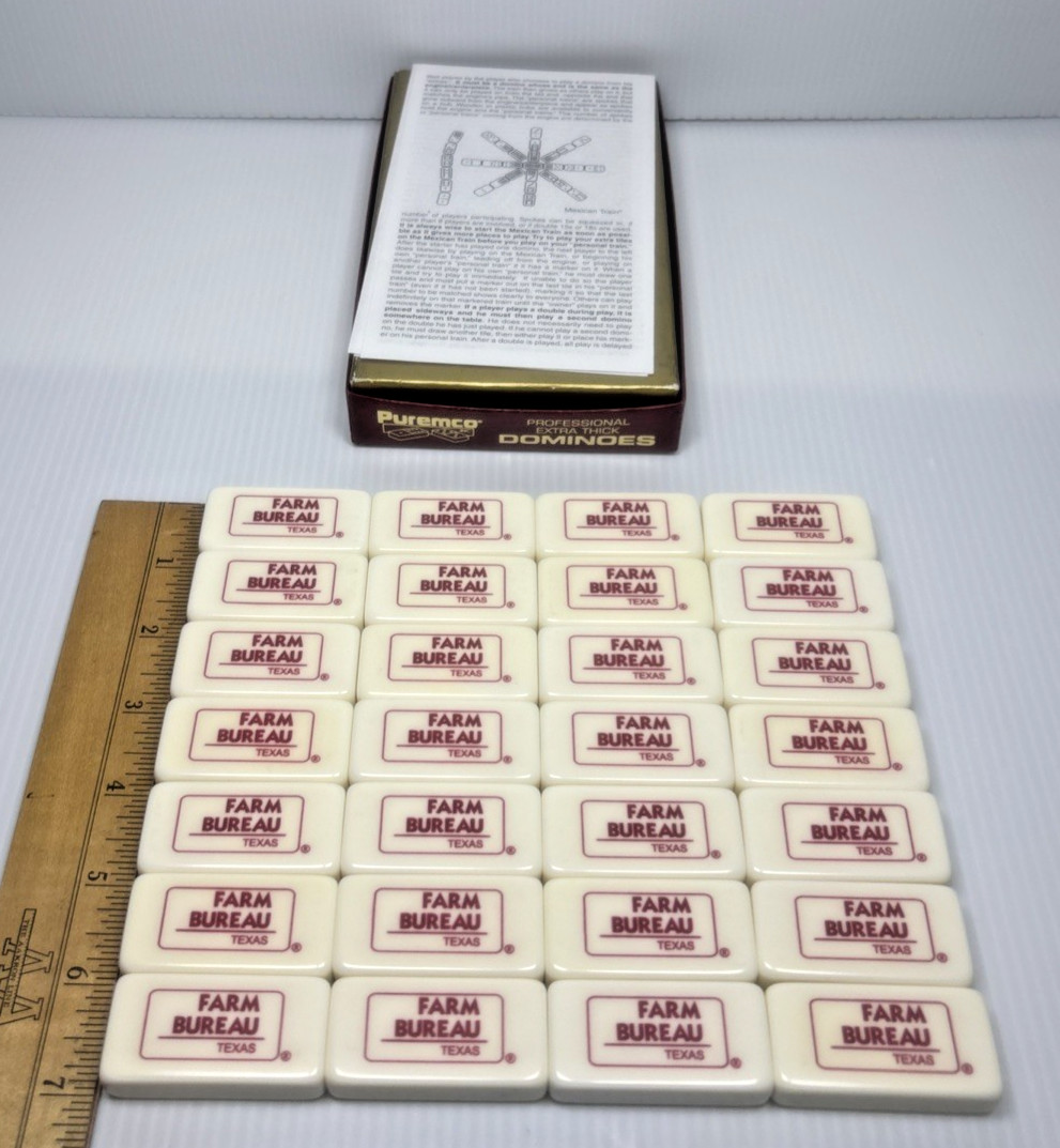 Texas Farm Bureau Puremco Professional Extra Thick Dominoes