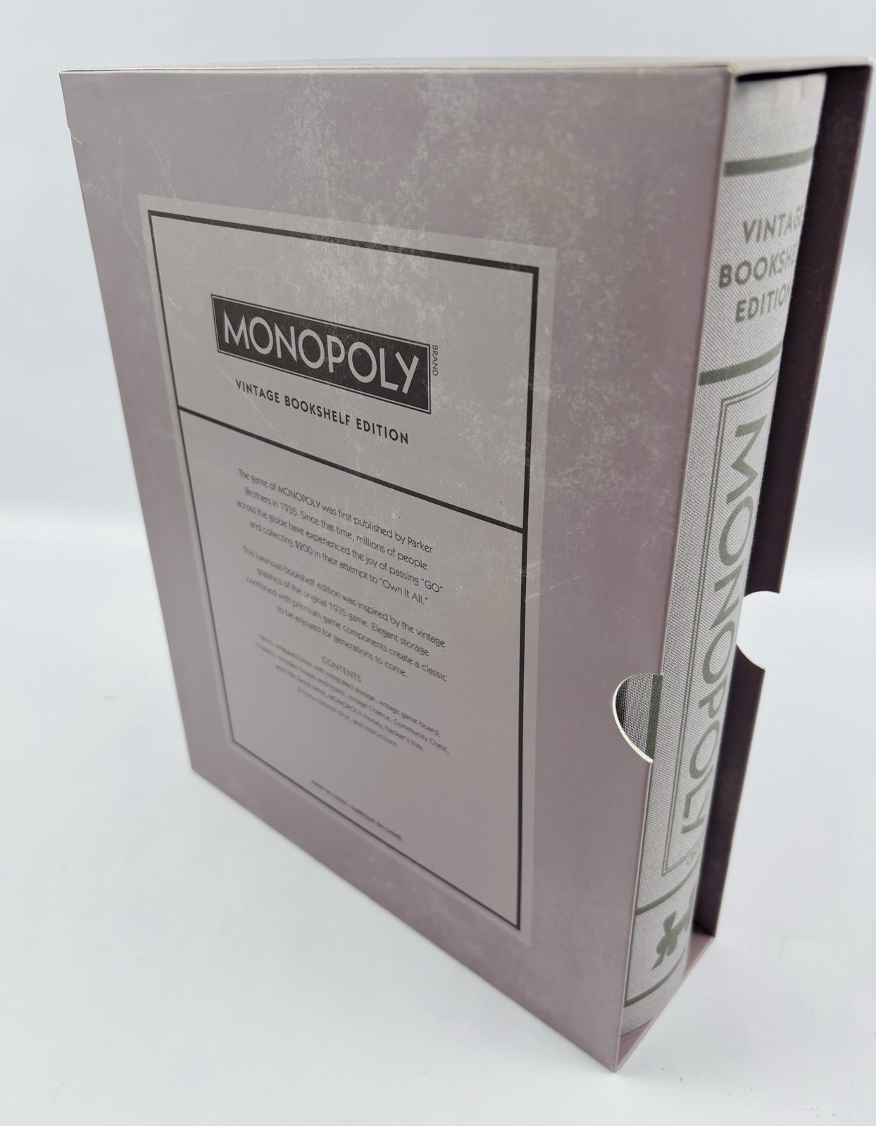 Monopoly Vintage Bookshelf Edition by WS Game Company Deluxe Board Game