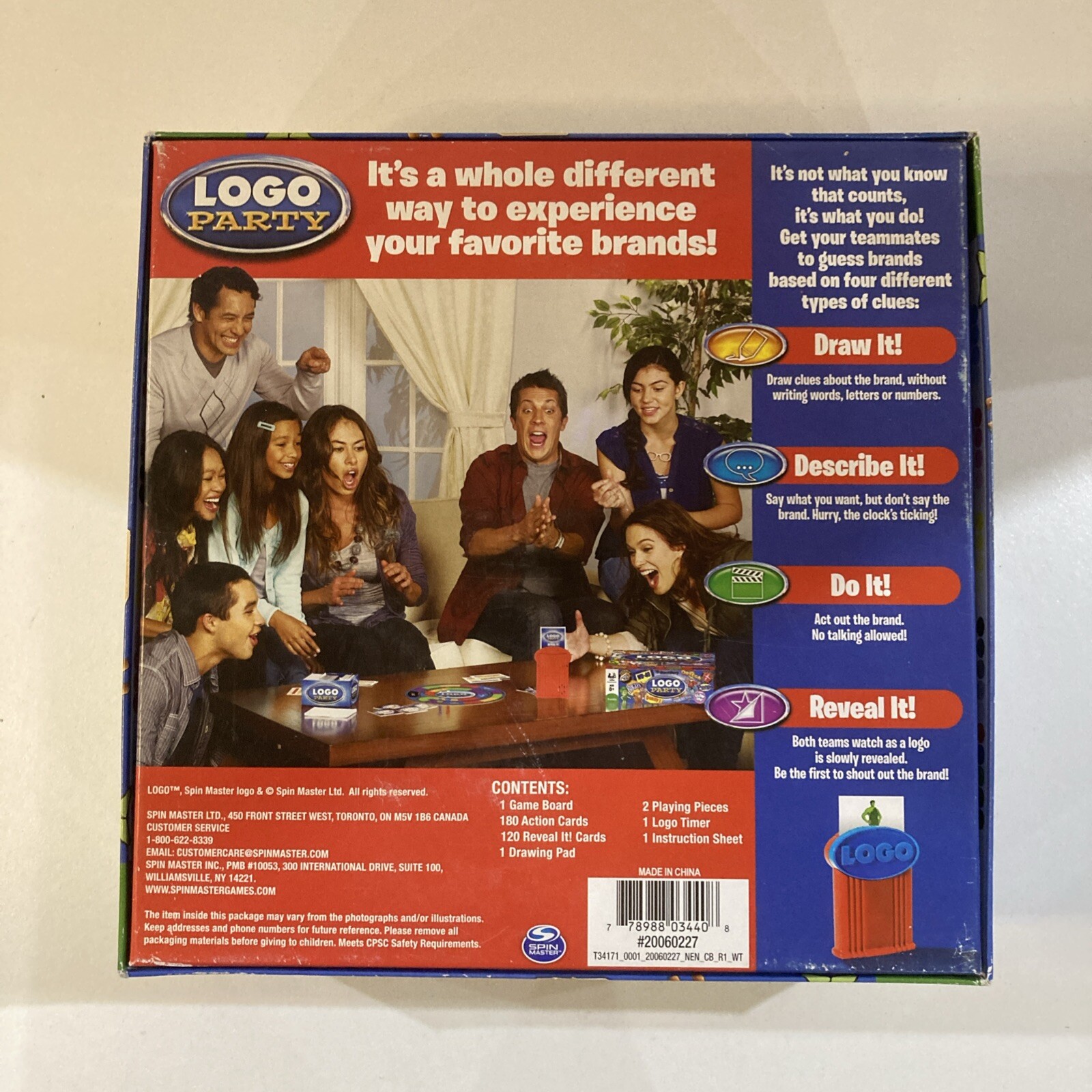 Logo Party Game Play Brands You Love by Spinmaster Timer Doesn’t Work For Parts
