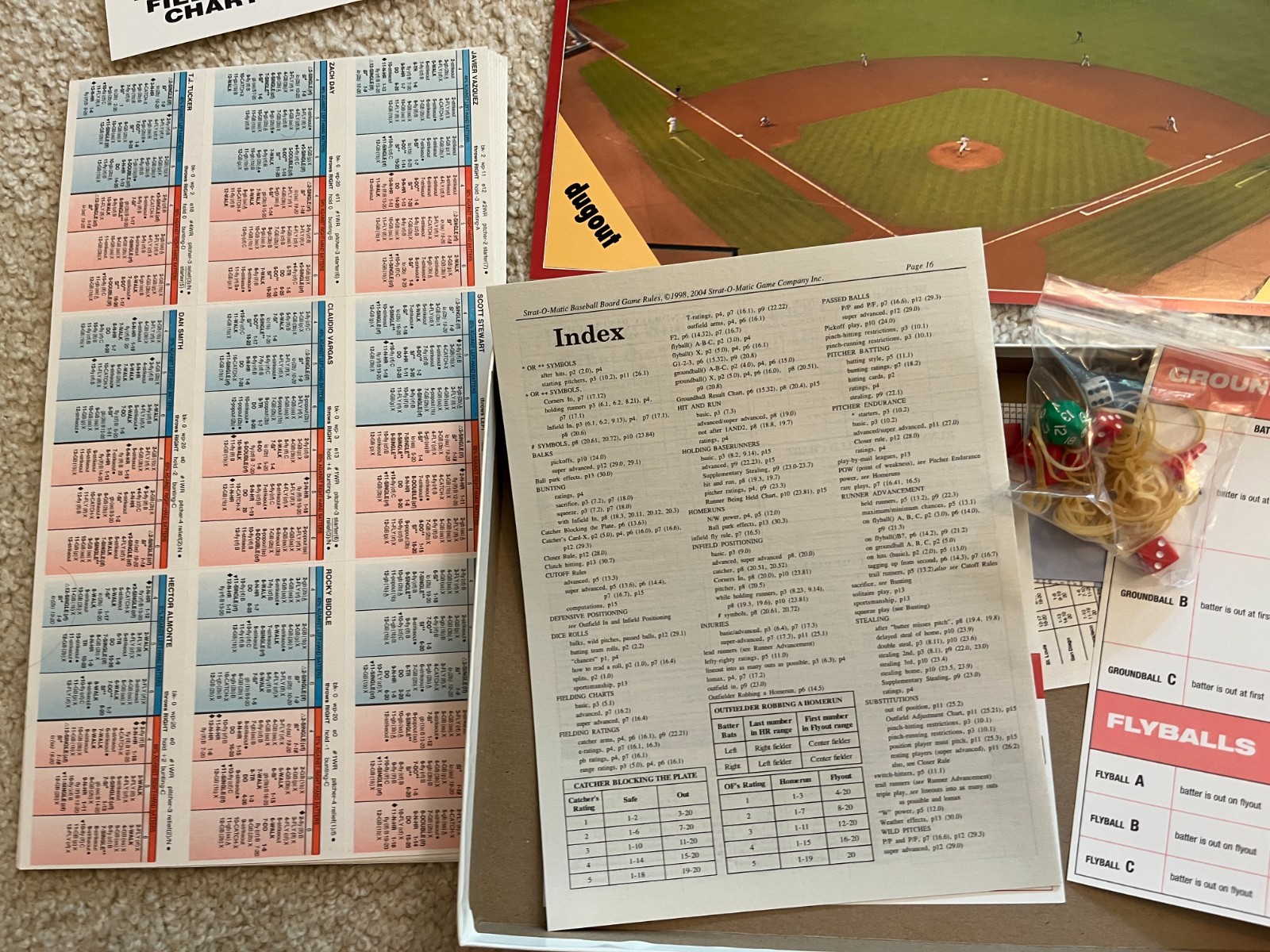 Vintage Strat-O-Matic Baseball Board Game Houston Astros