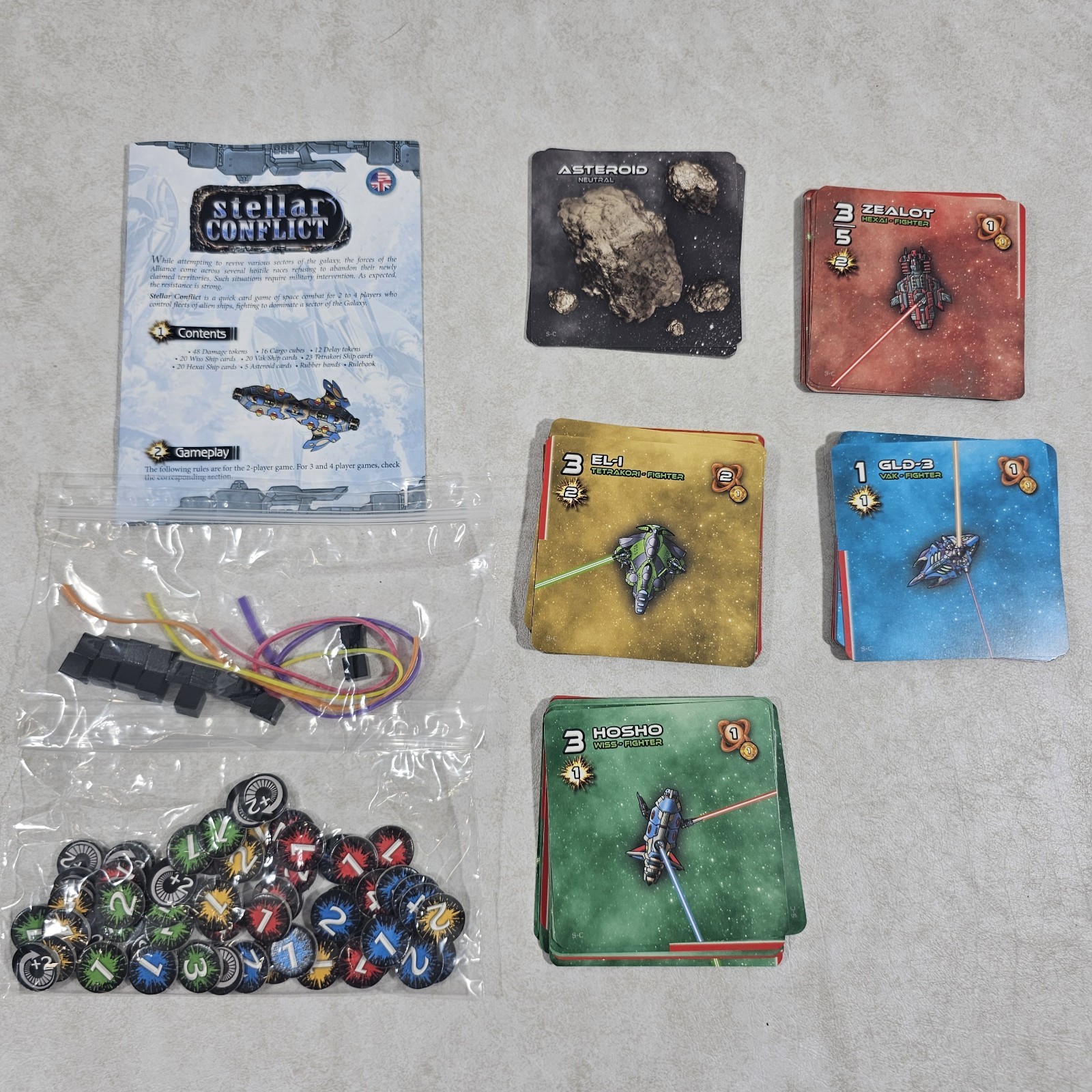 Stellar Conflict Artipia Games Stronghold Games 2016 Card Game Pre-owned