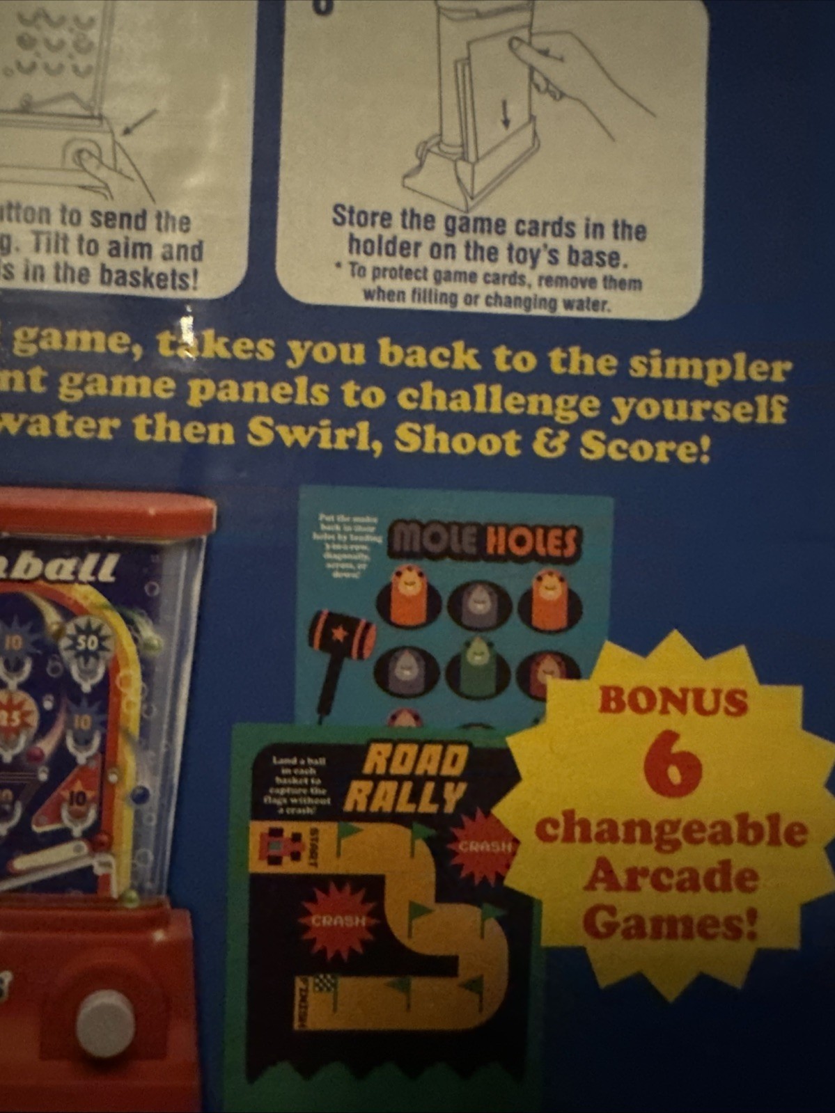 Original Waterfuls Classic Handheld Water Game – 6 Interchangeable Back Panels