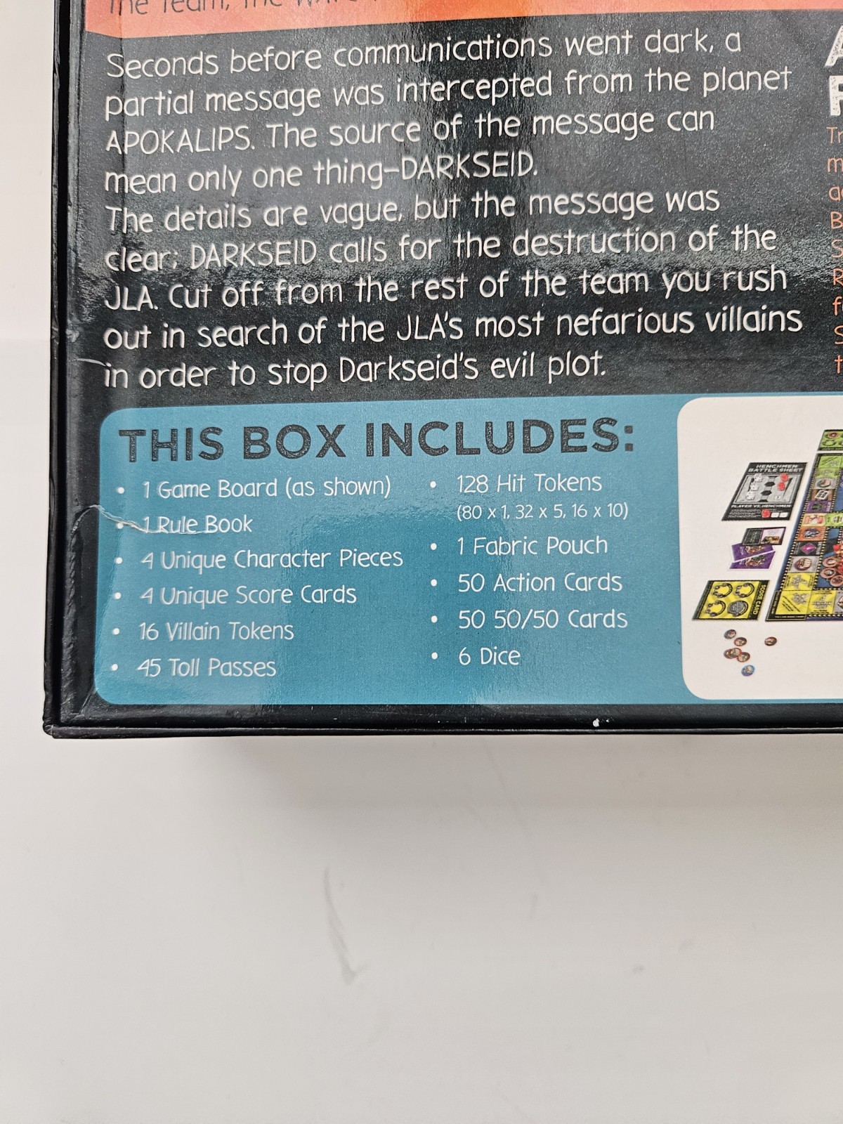 DC Comics JUSTICE LEAGUE Board Game Epic Game Strategy NEW Open Complete