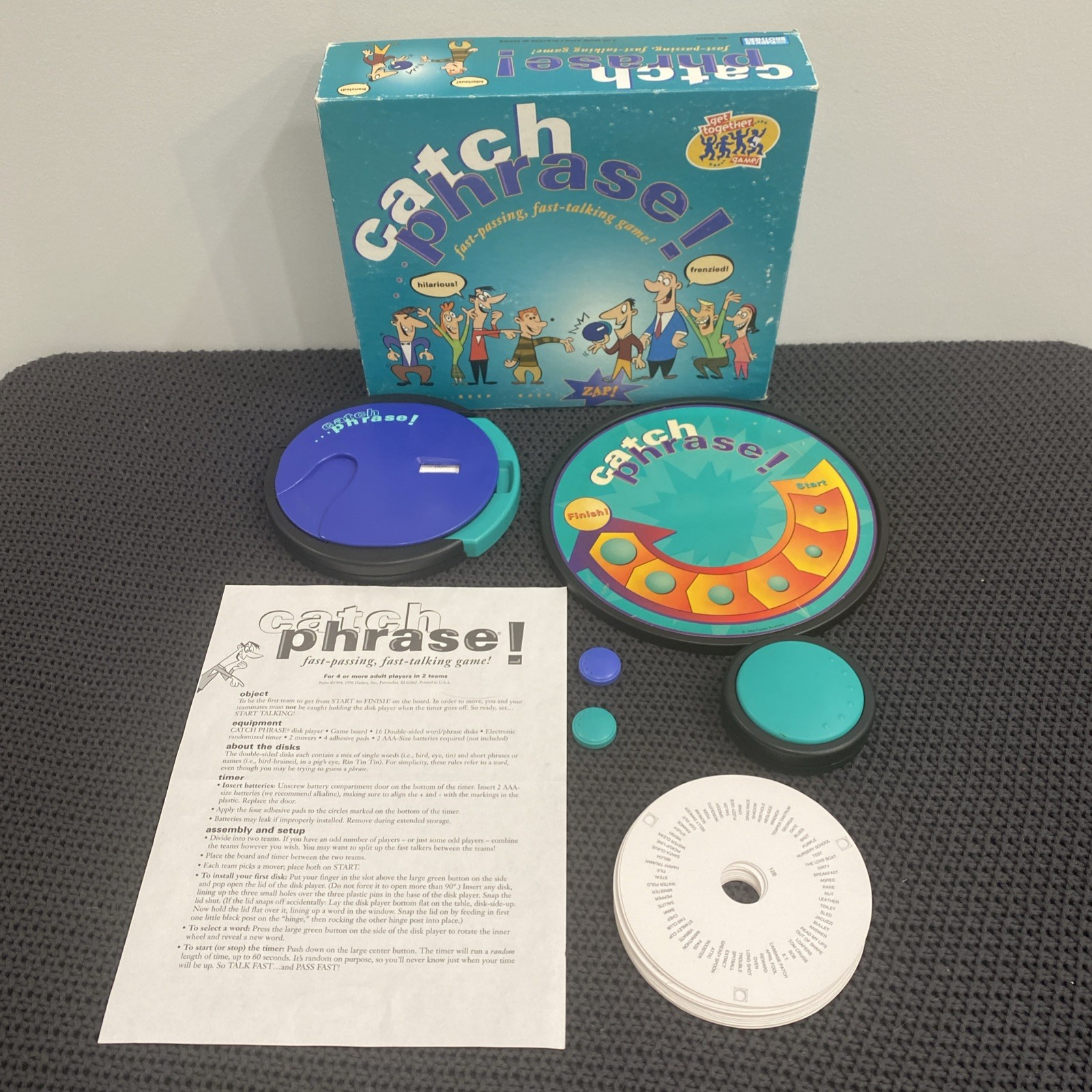 Vintage Catch Phrase Party Game 1994 Original Edition Parker Brothers, Complete