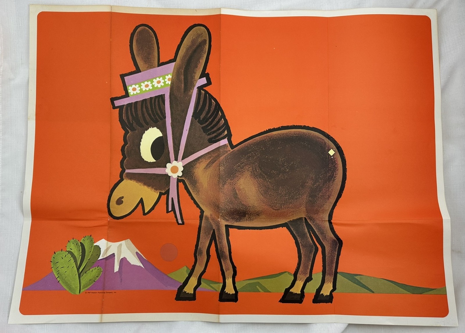 1967 Pin the Tail on the Donkey Game by Whitman Complete in Great Cond FREE SHIP