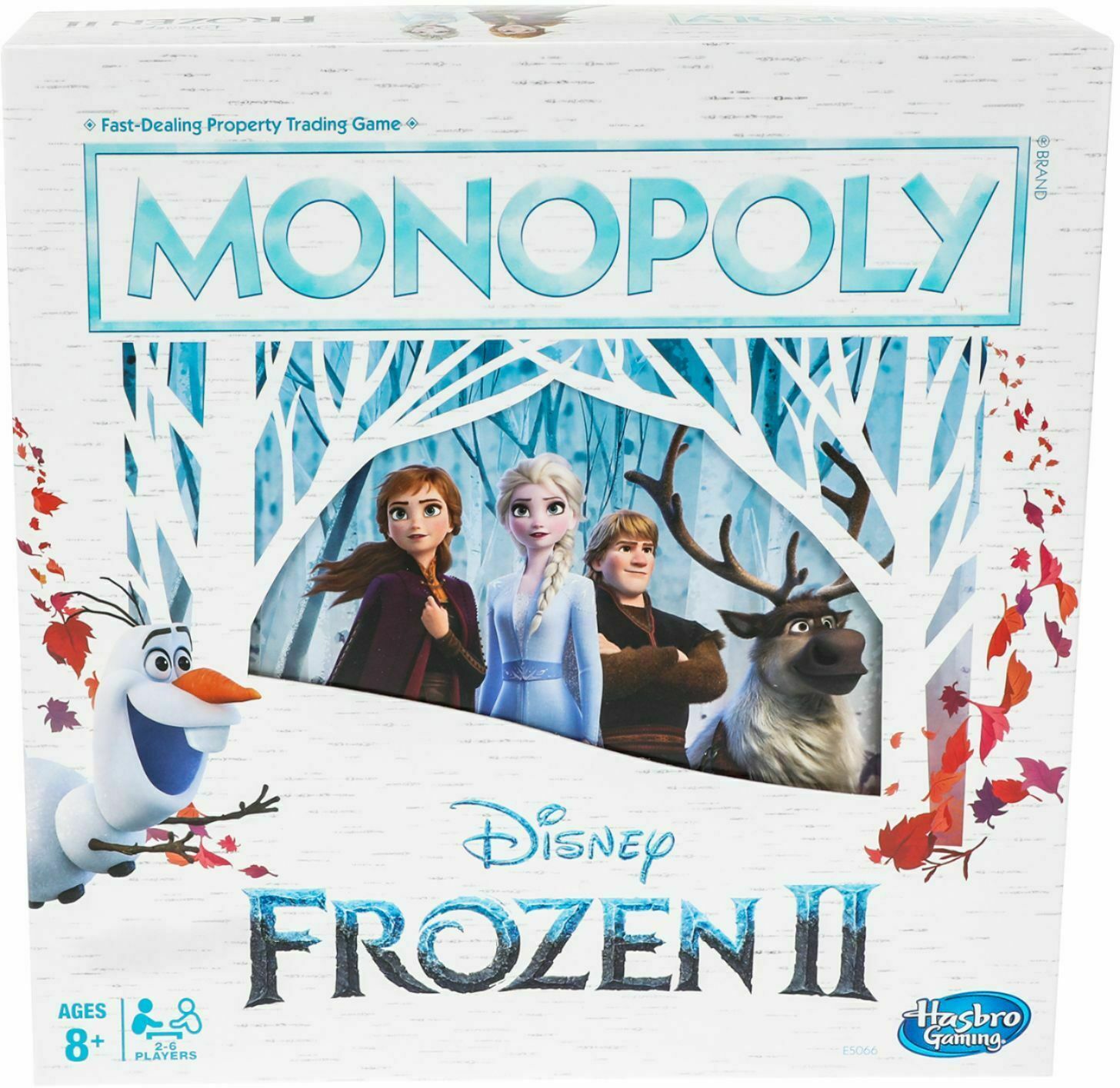 Monopoly Disney Frozen 2 Edition Board Game Olaf Anna Elsa Tokens Kristof & Sven