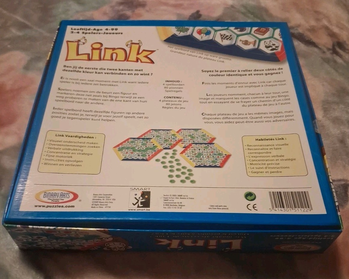 2002 Binary Arts Picture Link The Match Game INSTRUCTIONS IN FRENCH AN ENGLISH