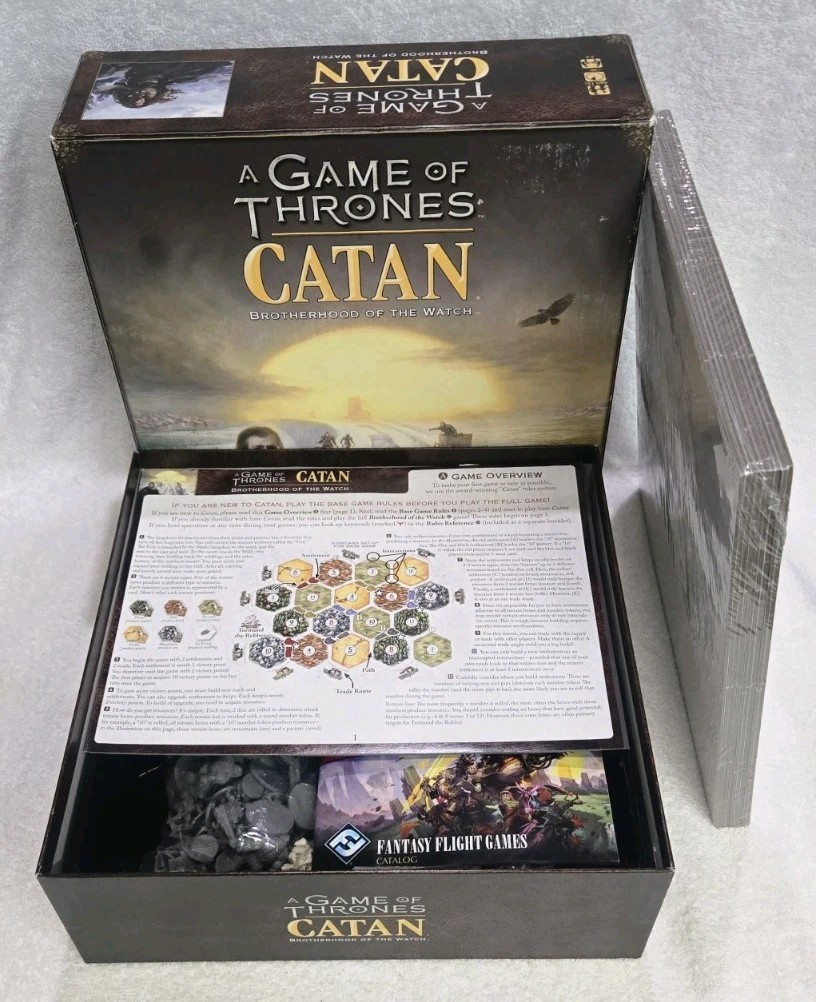 A Game of Thrones Catan: Brotherhood of the Watch Board Game Open Box Complete